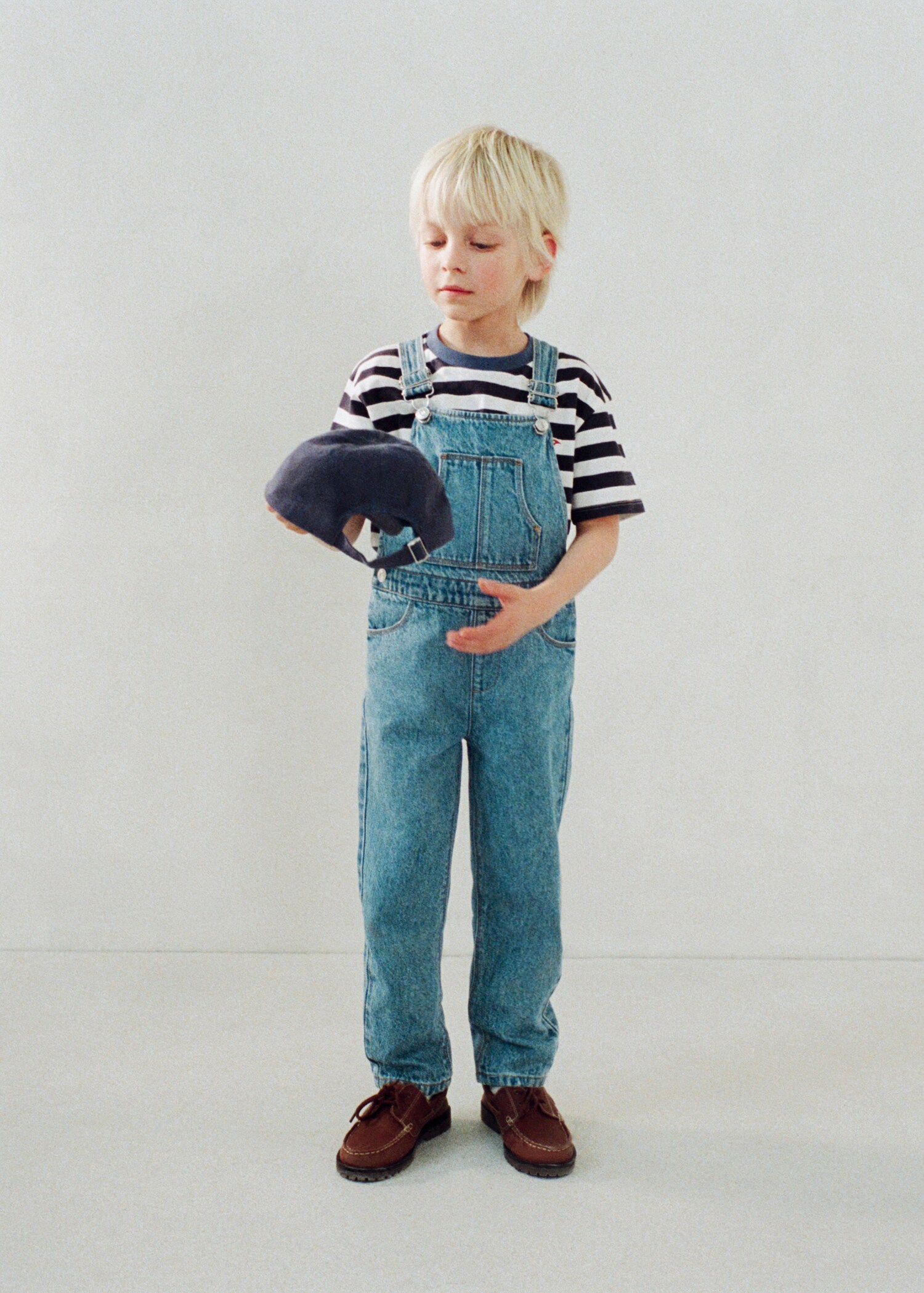 Long denim dungarees - Details of the article 5