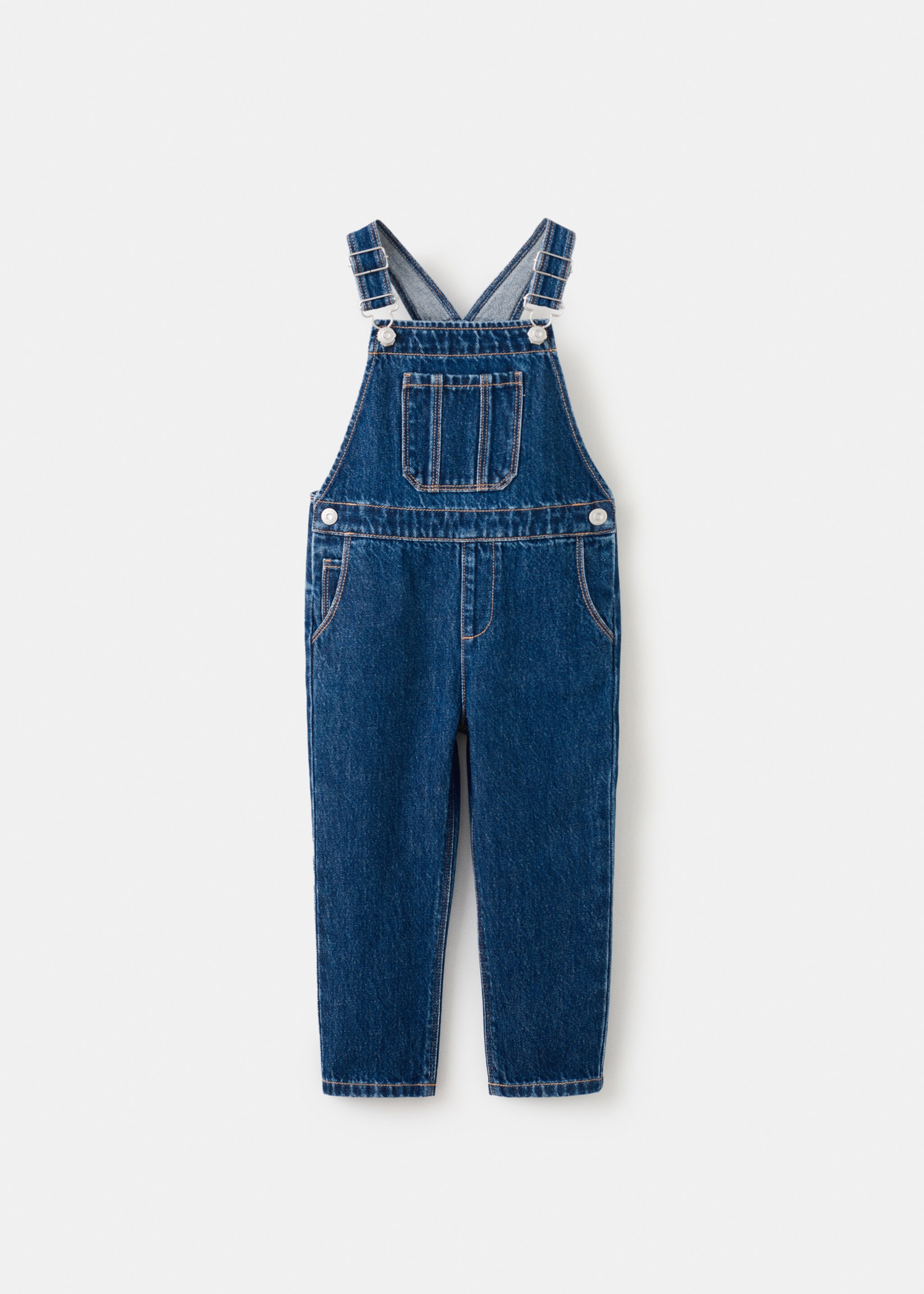 Denim cotton dungarees - Article without model, Dark Blue. Ref: 27071257-00.