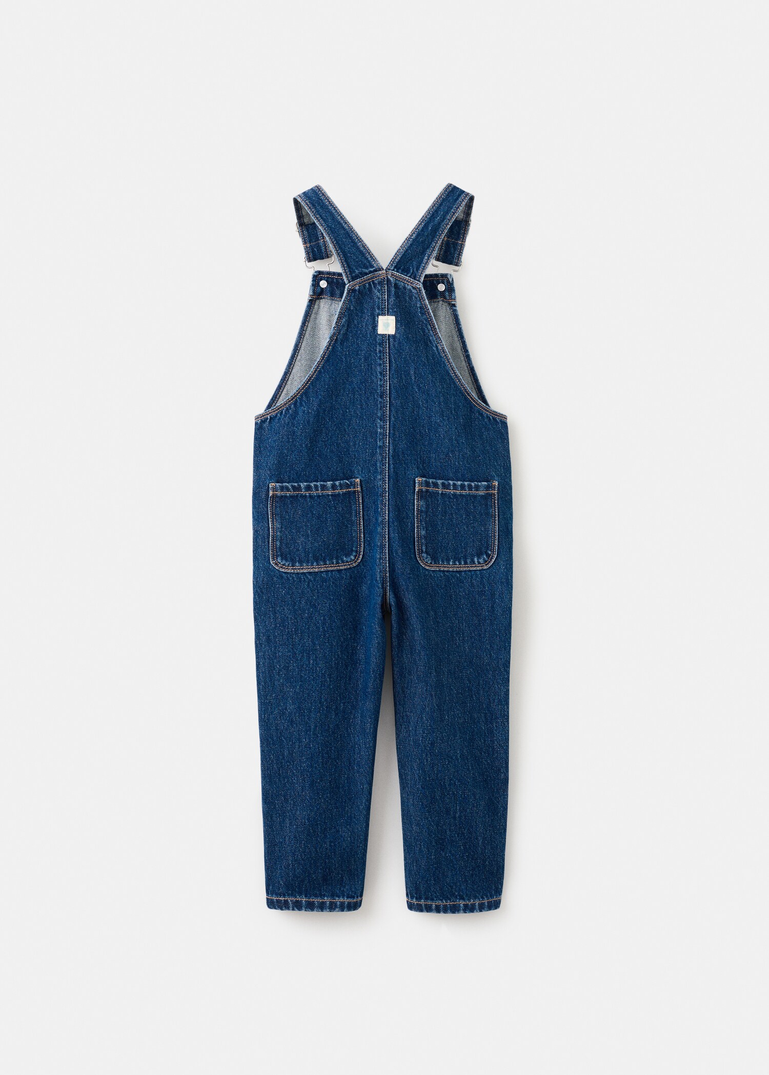 Denim cotton dungarees - Reverse of the article