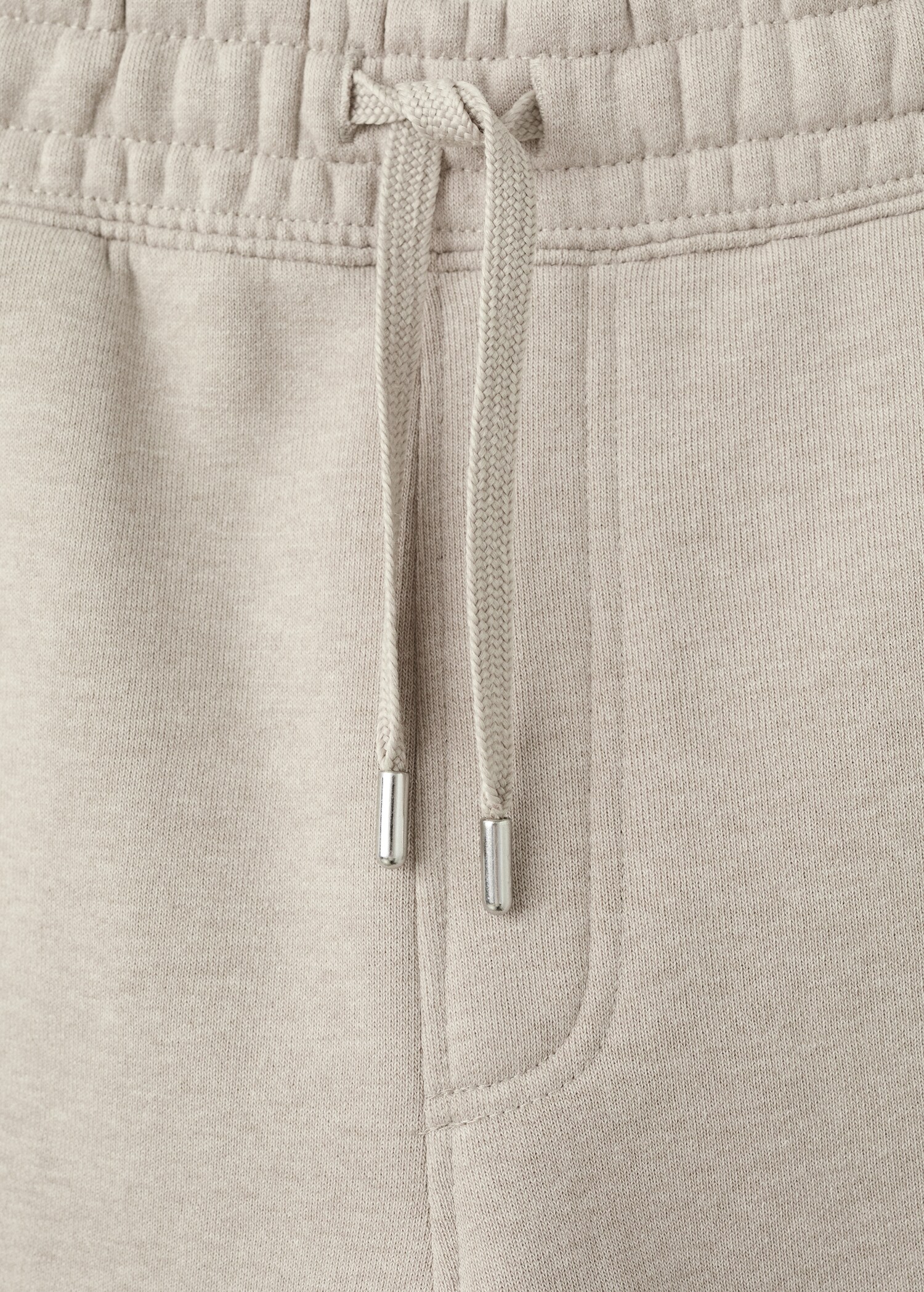 Cotton joggers with elastic waist - Details of the article 0