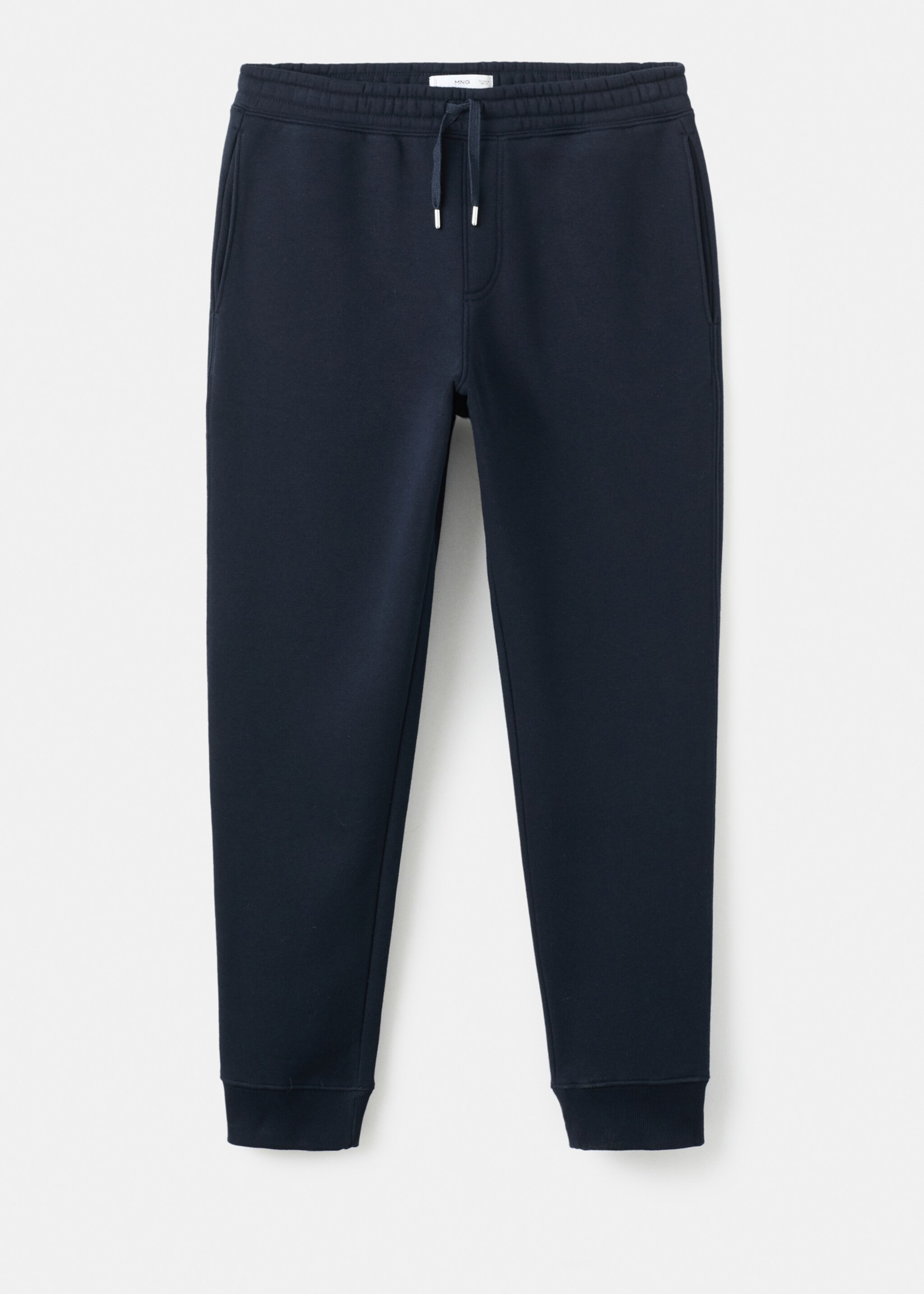 Cotton joggers with elastic waist - Article without model, Navy. Ref: 27071258-00.