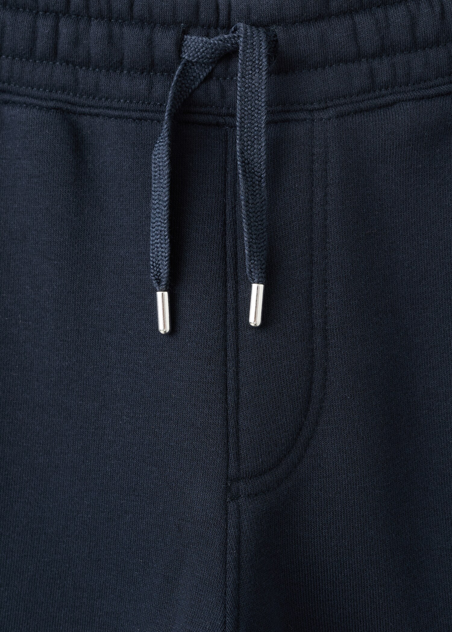 Cotton joggers with elastic waist - Details of the article 0