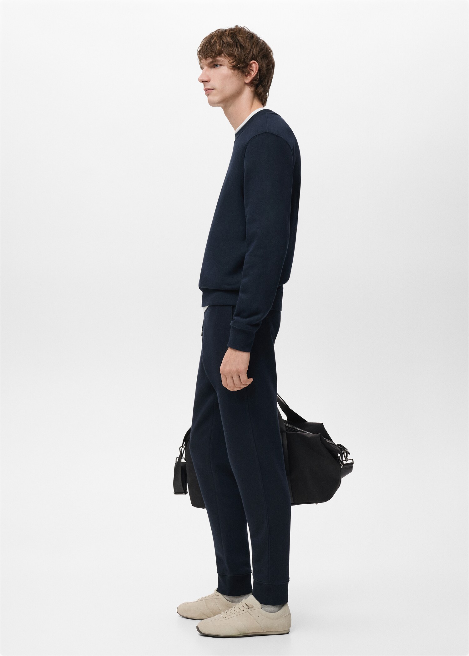 Cotton joggers with elastic waist - Details of the article 2