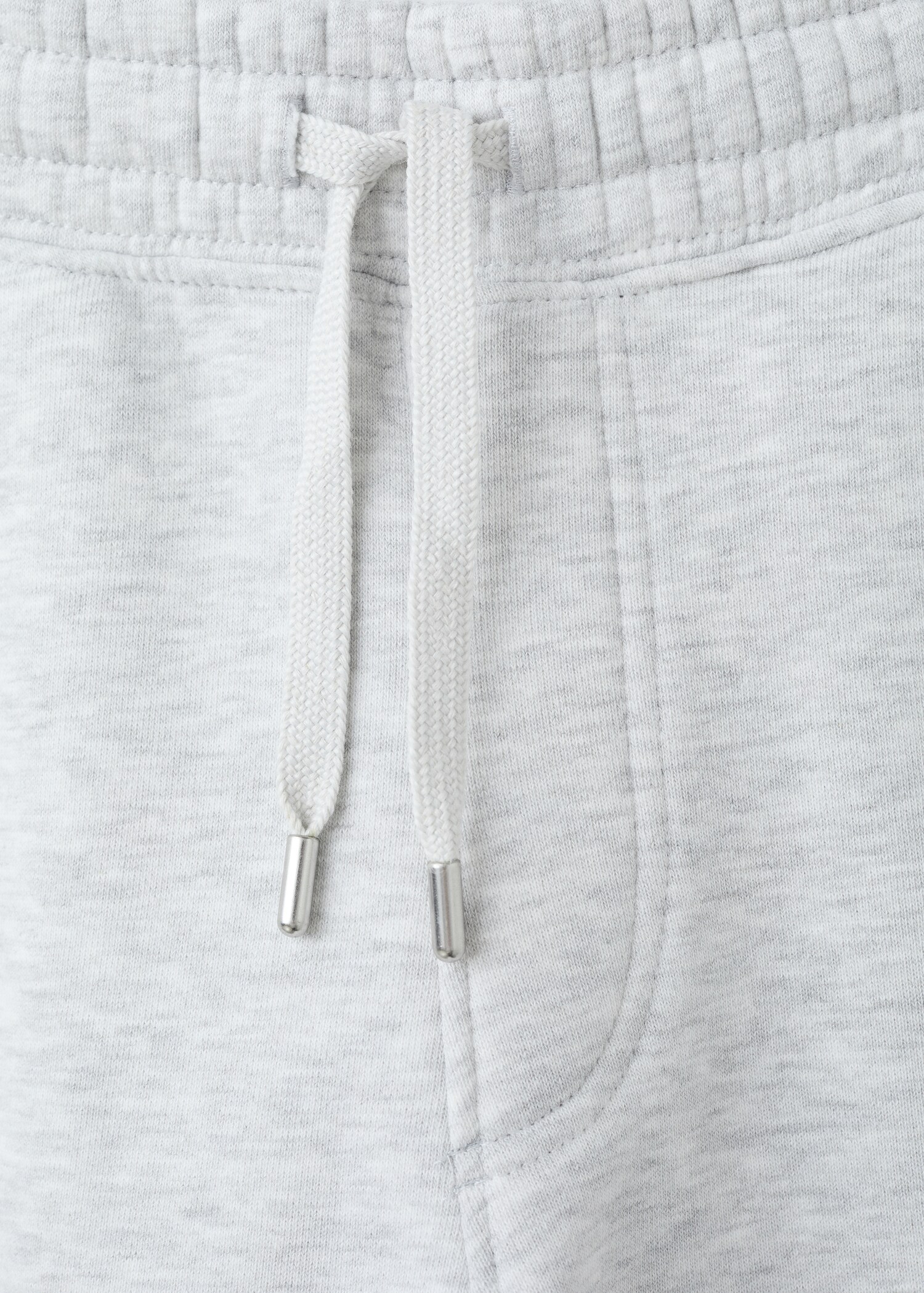 Cotton joggers with elastic waist - Details of the article 0