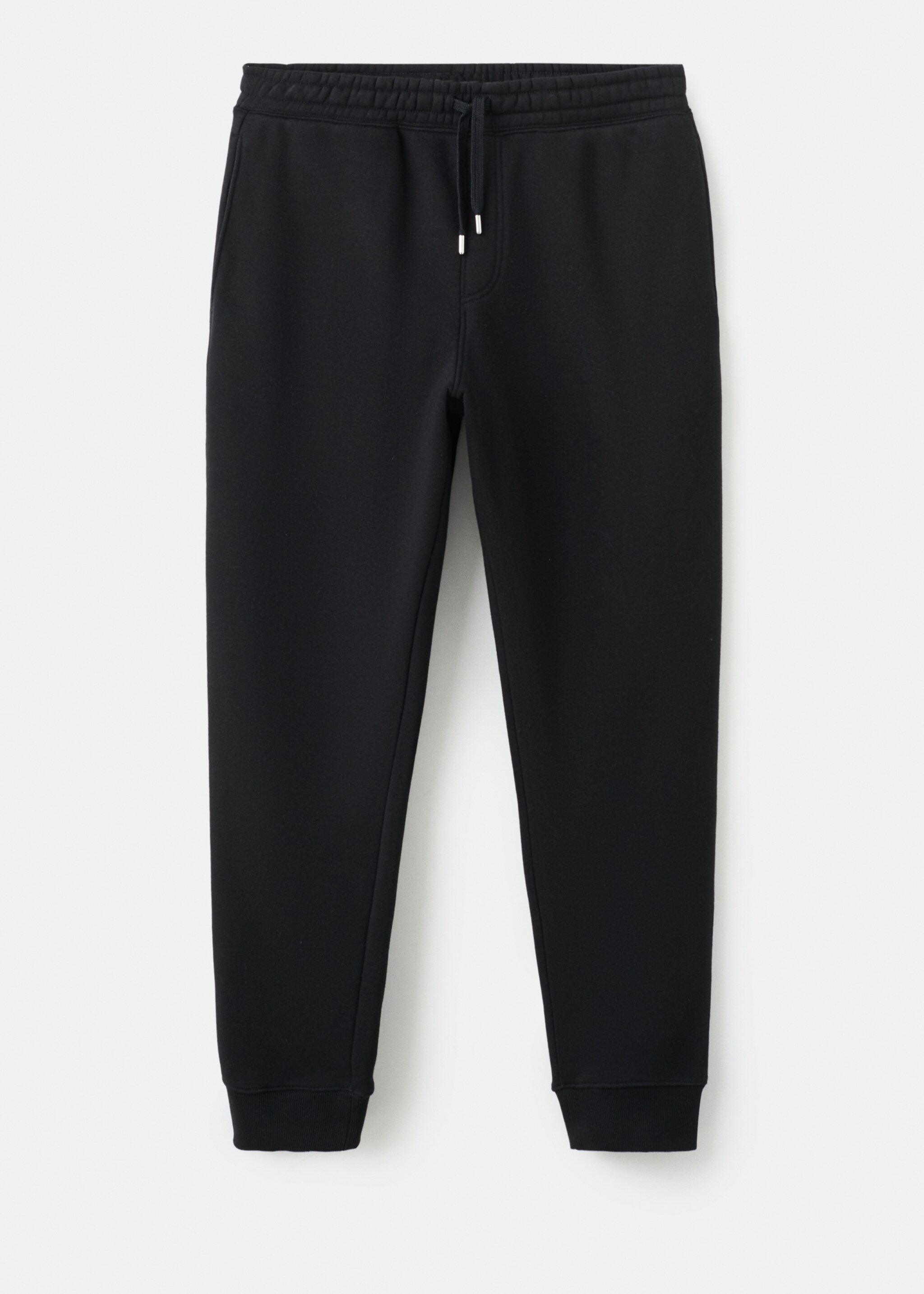Cotton joggers with elastic waist - Article without model, Black. Ref: 27071258-00.