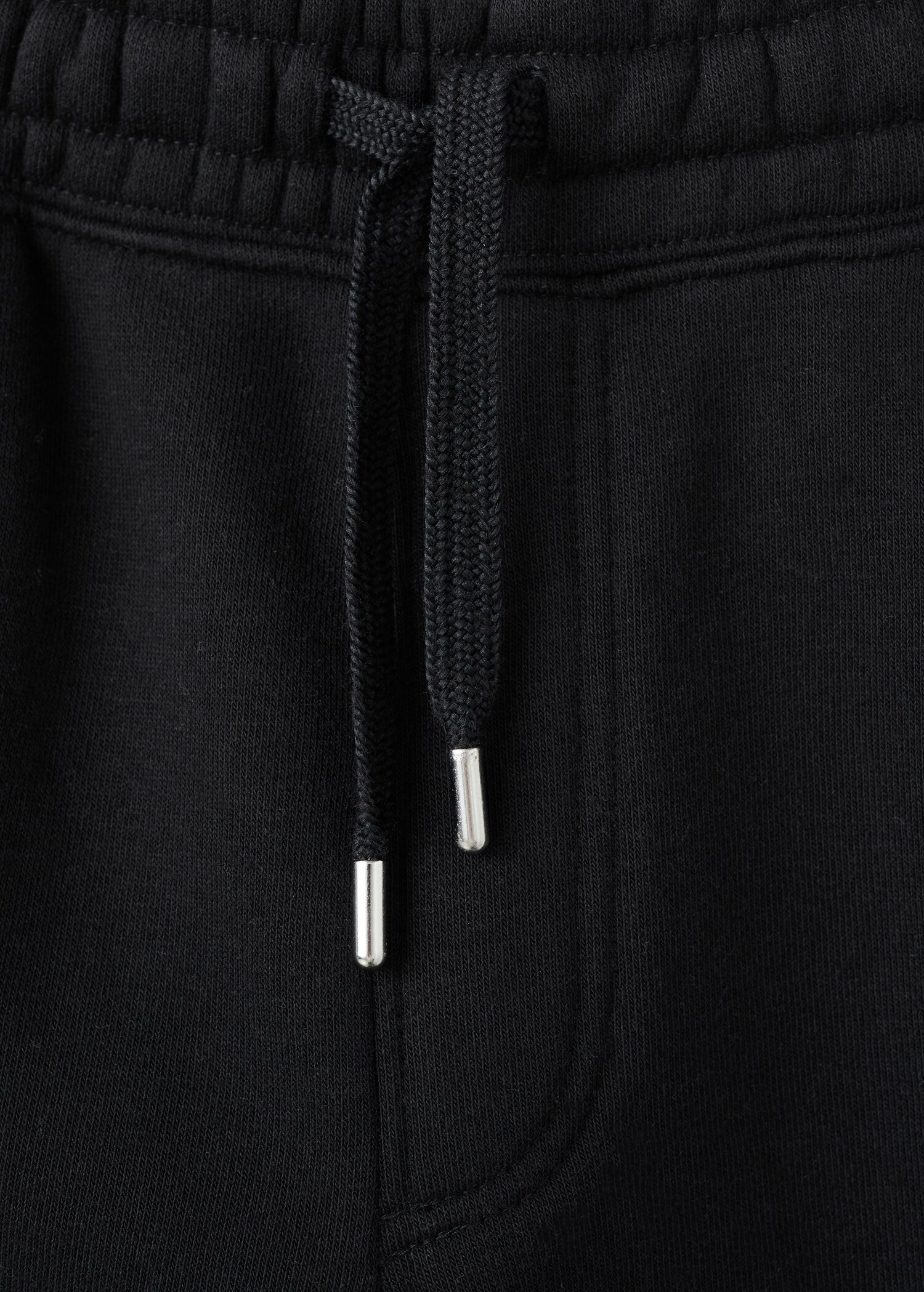 Cotton joggers with elastic waist - Details of the article 0