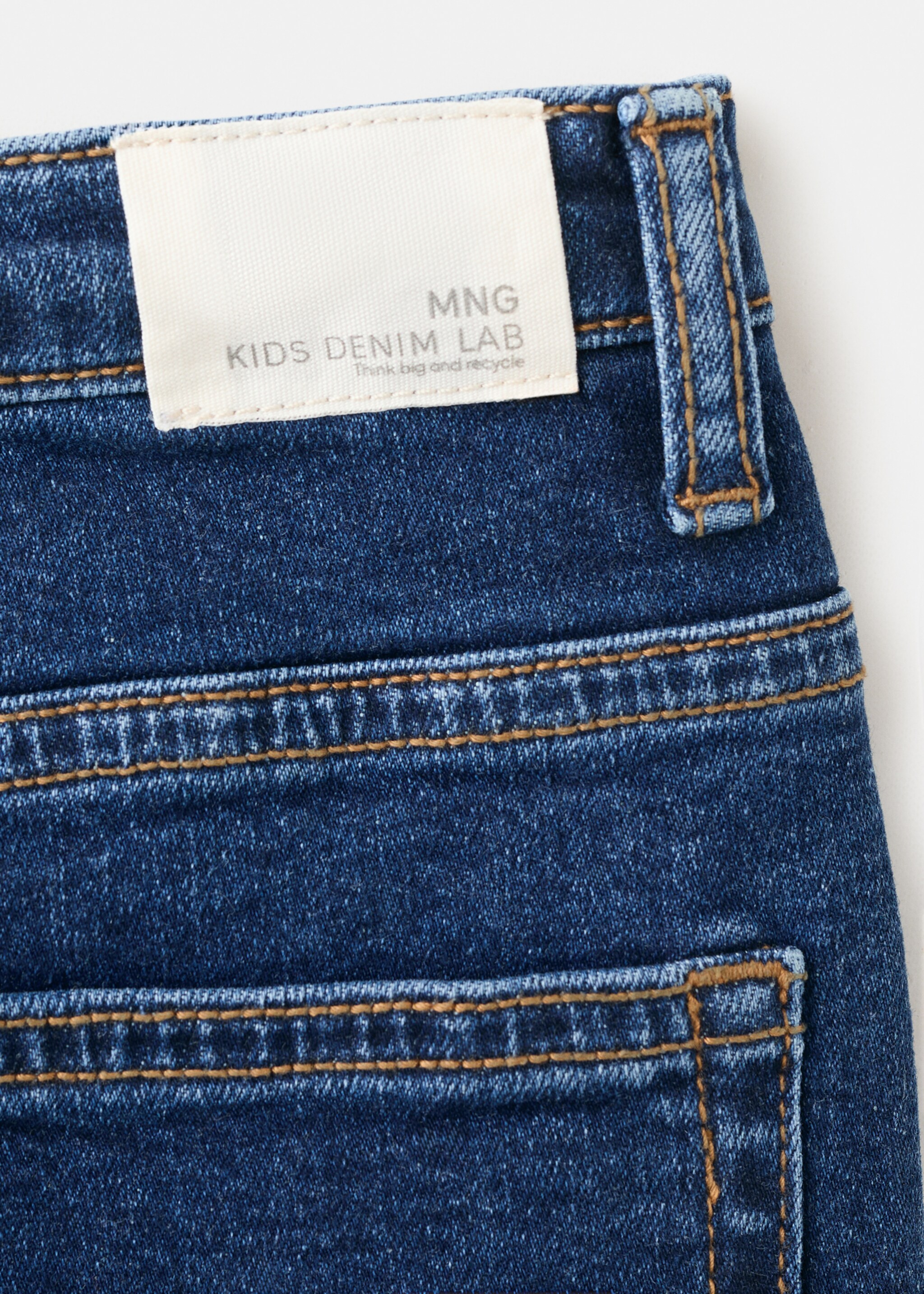 Mid-rise slim-fit jeans - Details of the article 0, Dark Blue. Ref: 27071259-00.