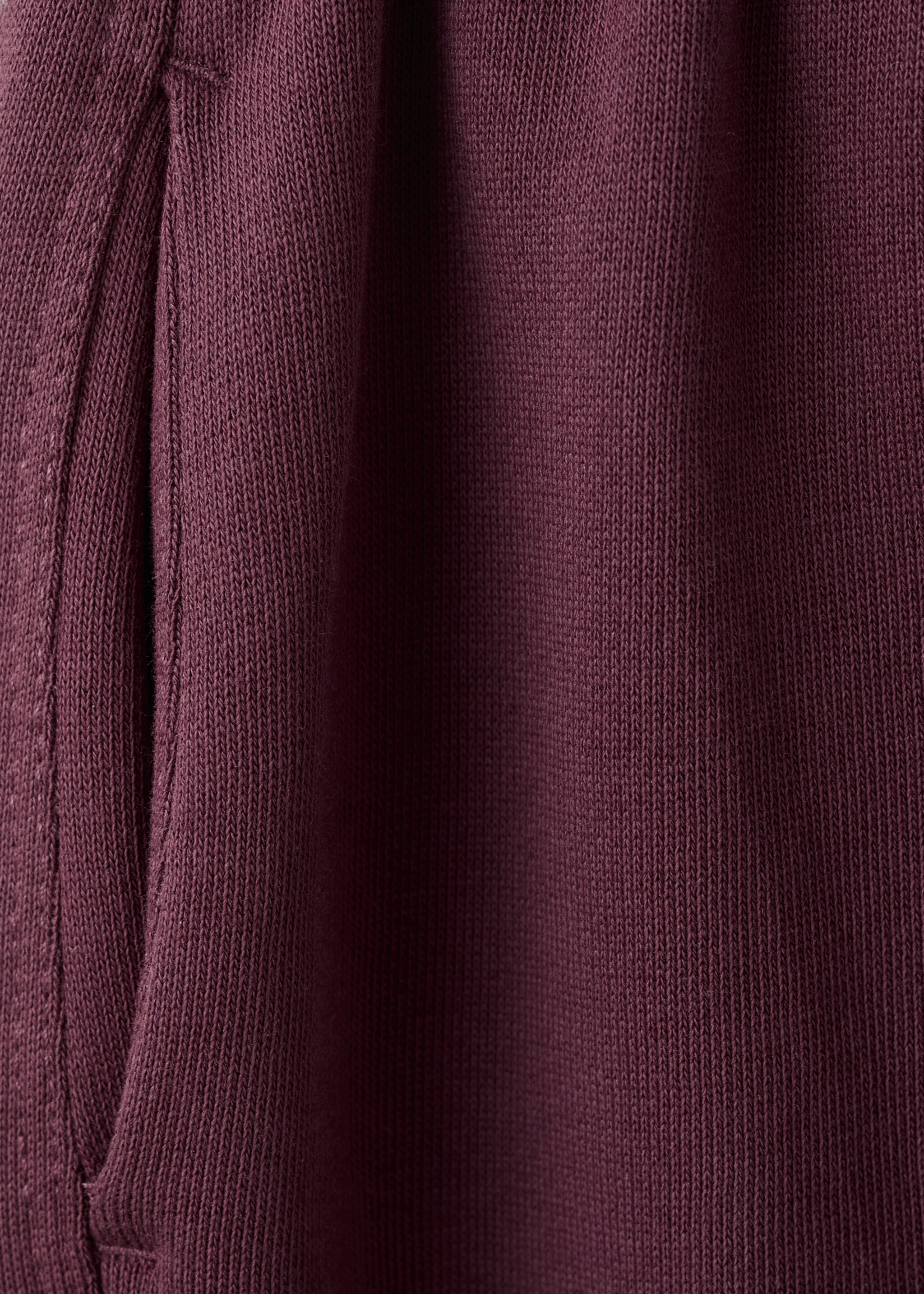 Cotton jogger-style trousers - Details of the article 0, Wine. Ref: 27071260-00.