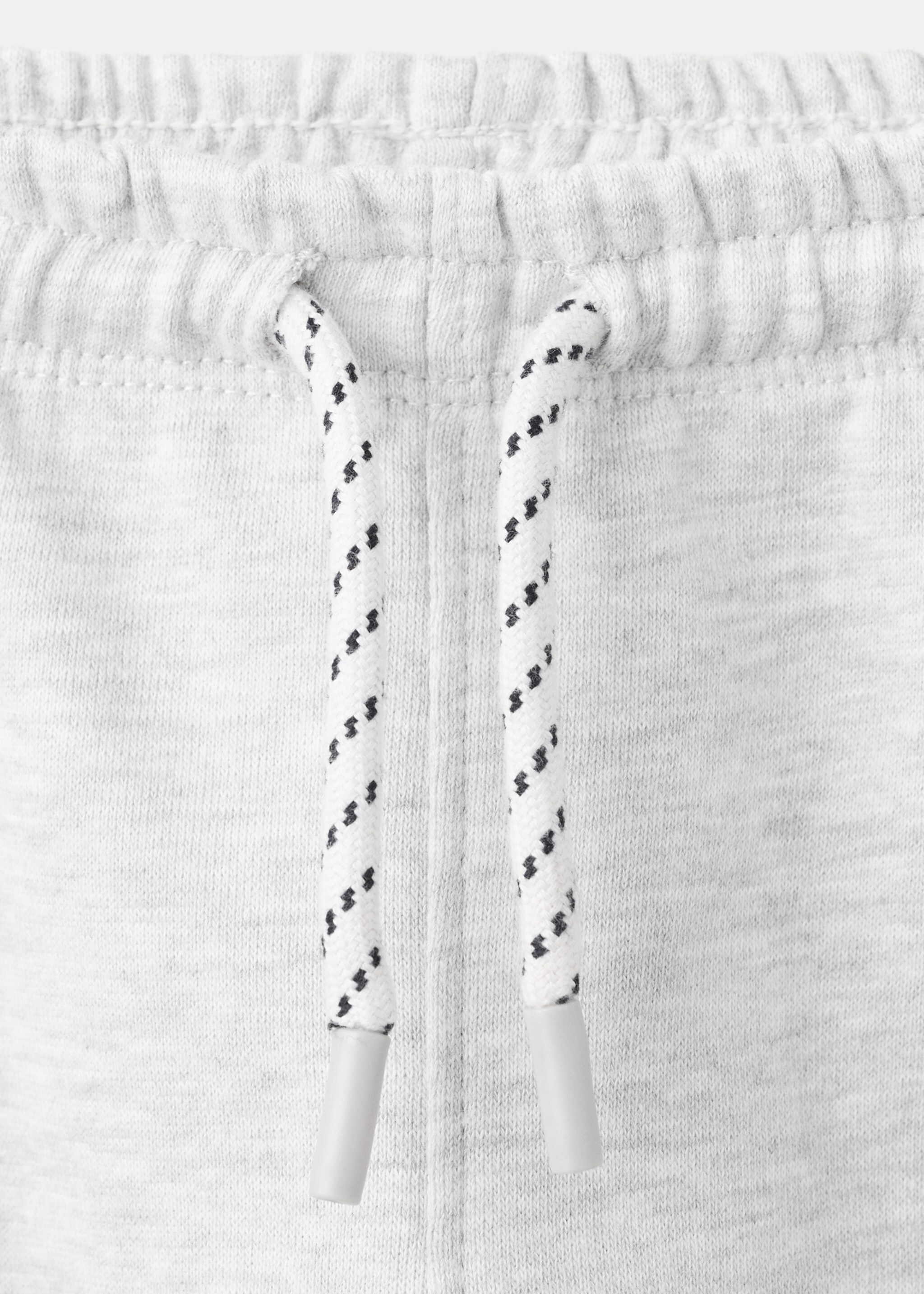 Cotton jogger-style trousers - Details of the article 8, Medium Heather Grey. Ref: 27071260-00.