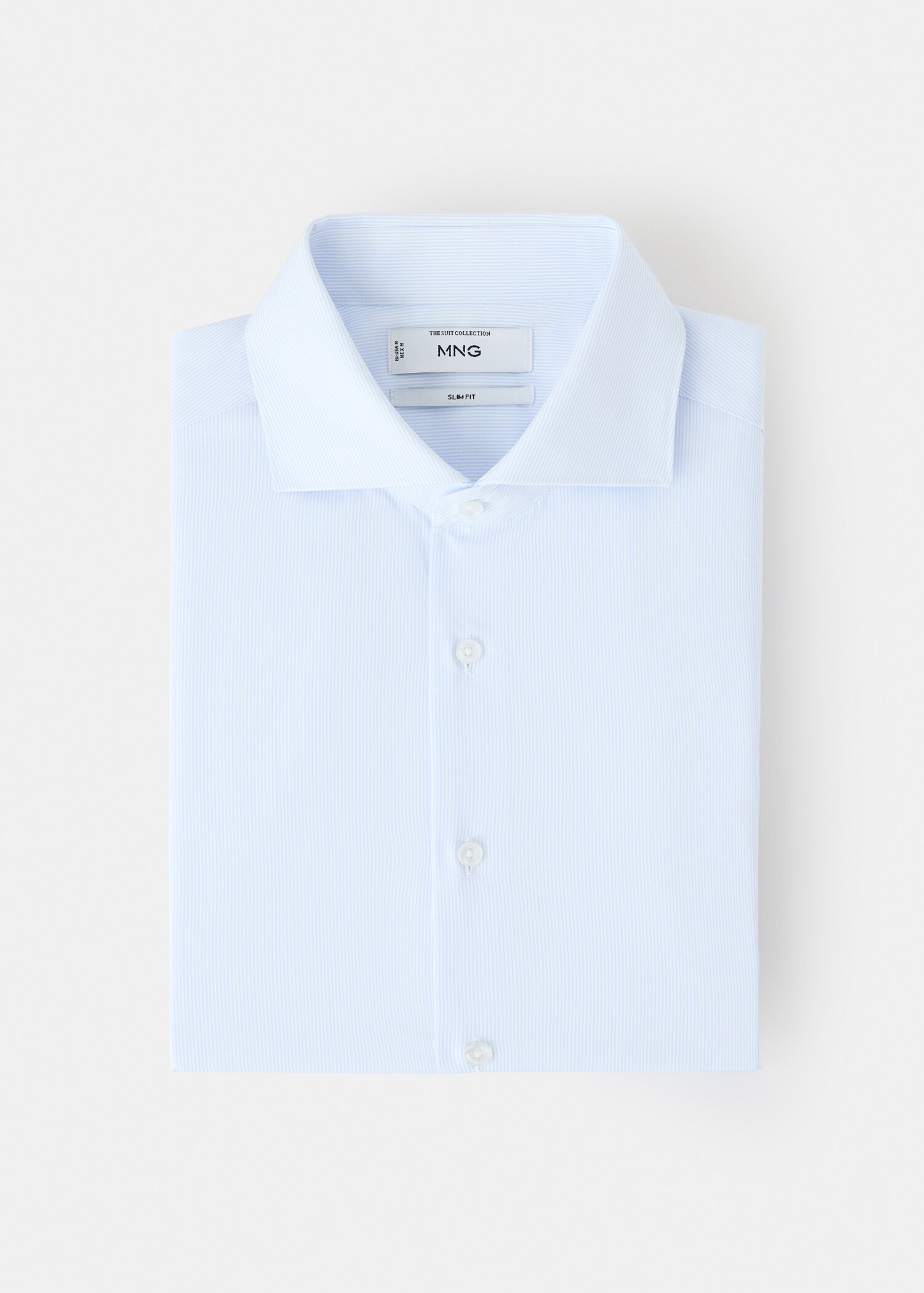 Slim fit thousand striped suit shirt - Details of the article 9