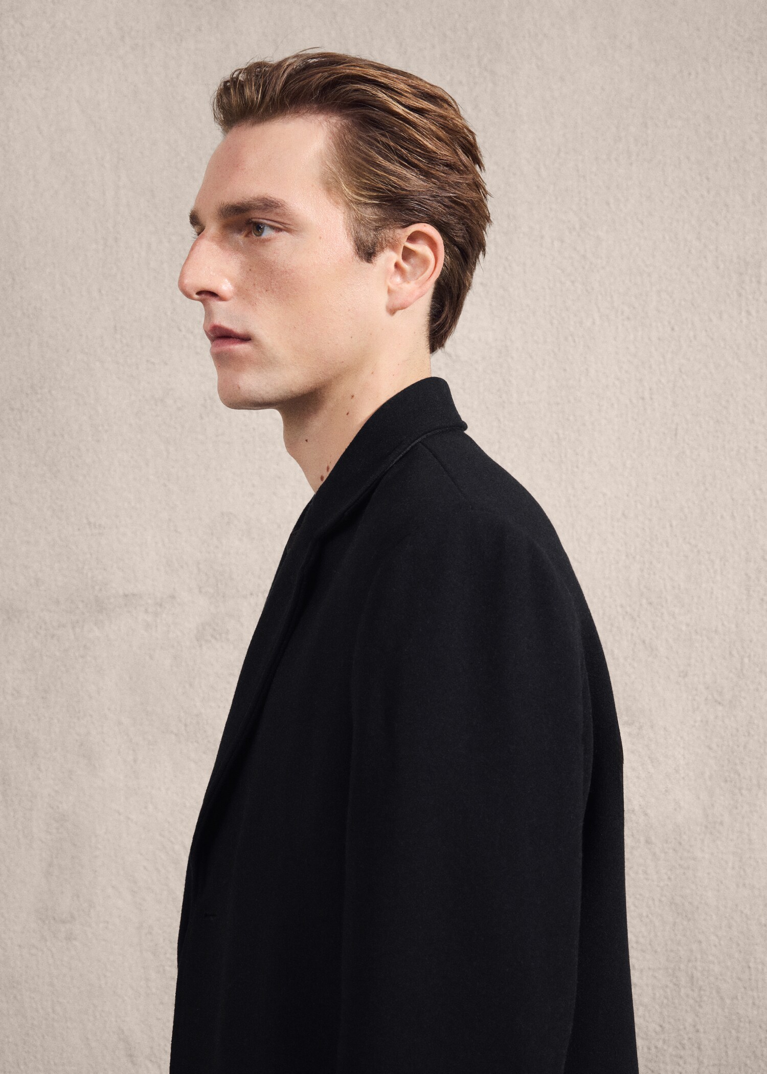 بليزر بوسطن بدلة بقصة متوسطة بطبقتين متداخلتين - تفاصيل المنتج 3