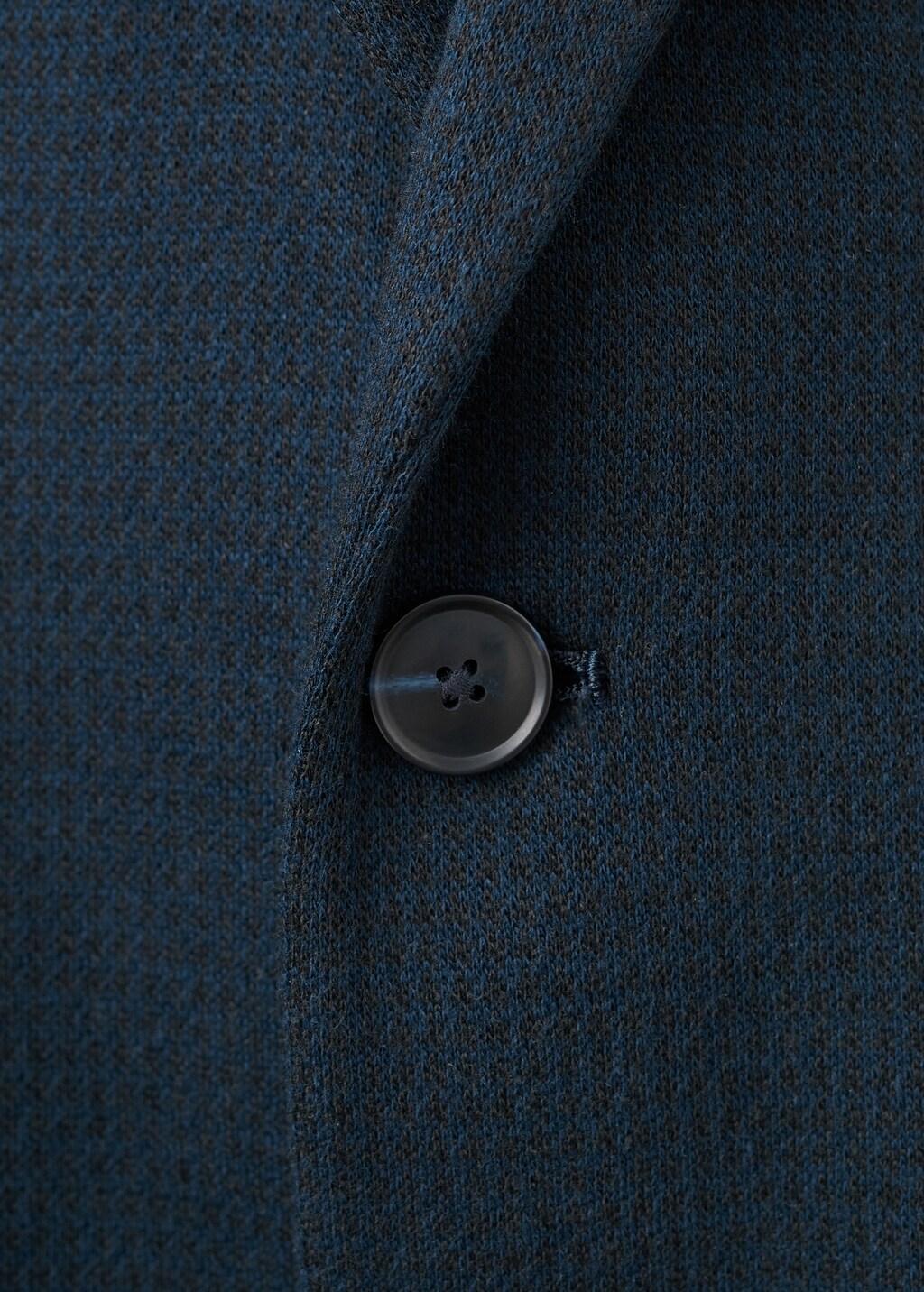 Slim fit microstructure blazer