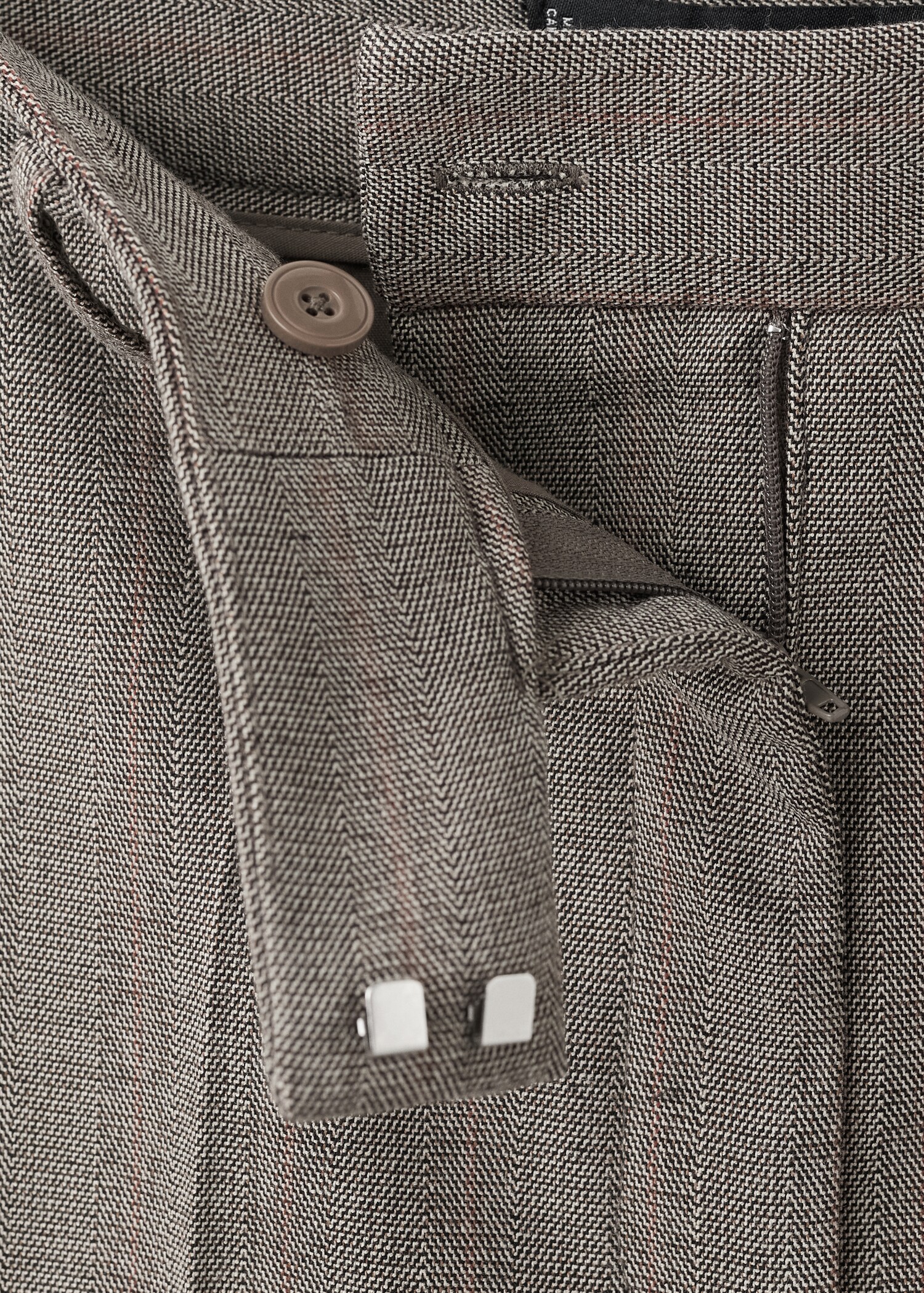 Slim cropped pinstripe trousers - Details of the article 8