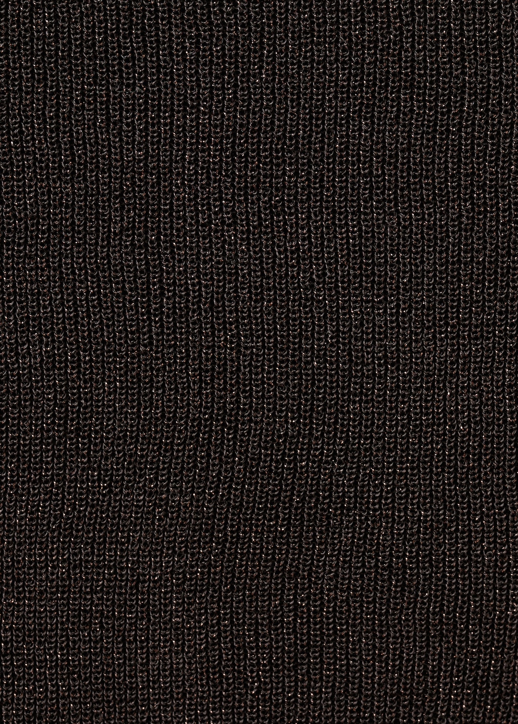 Lurex knitted V-neck top