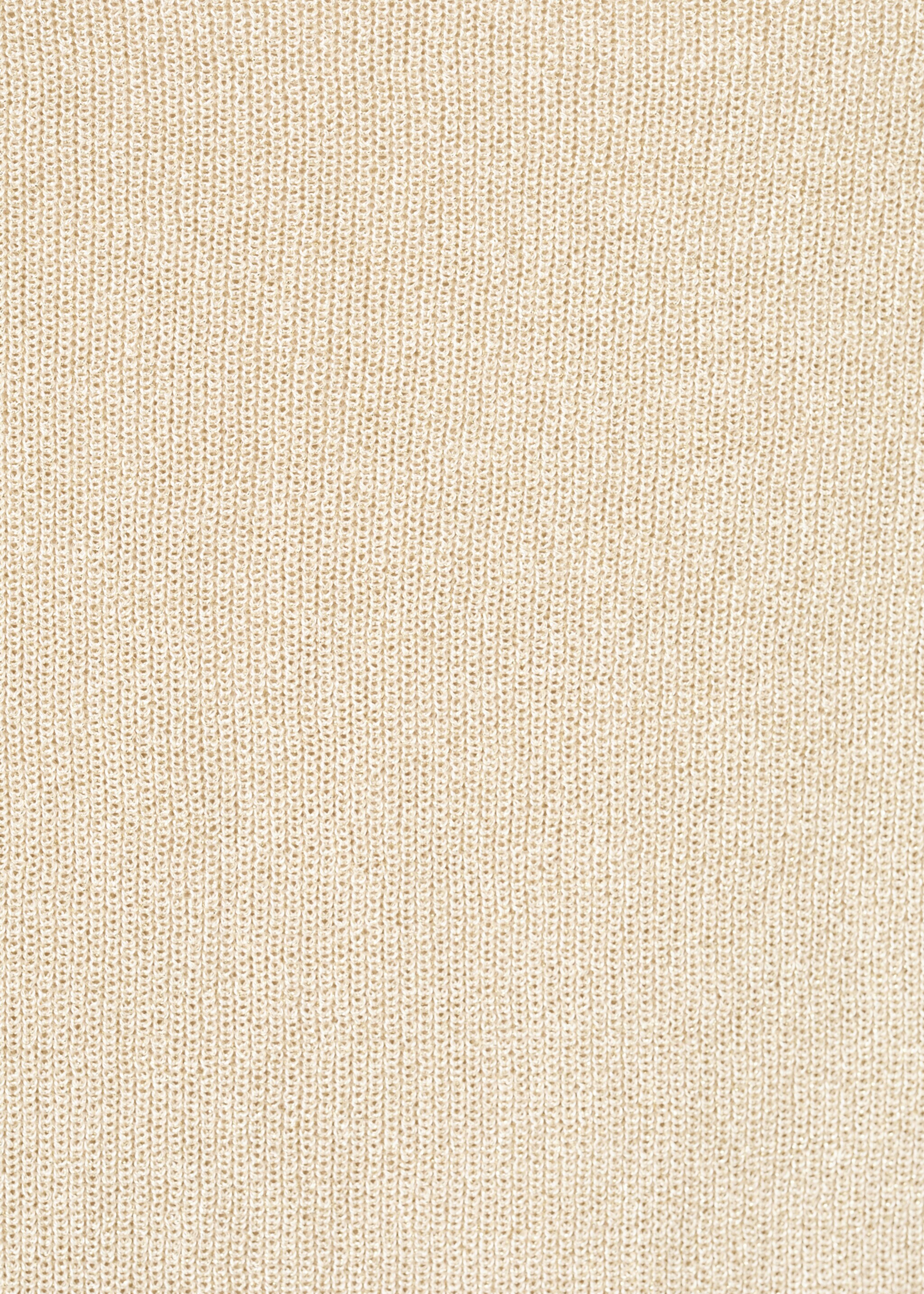 Lurex knitted V-neck top - Details of the article 0, Gold. Ref: 27071265-00.