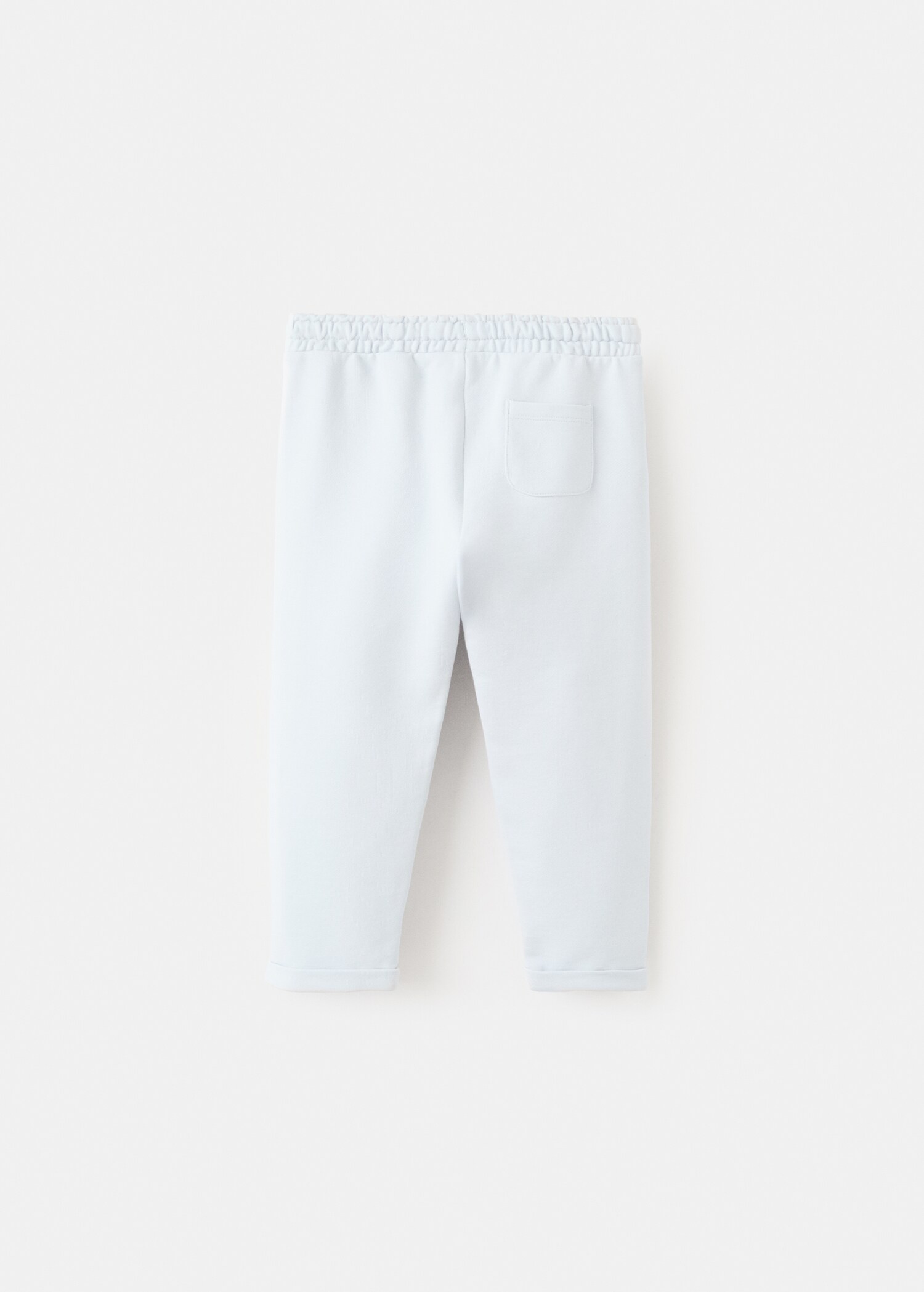 Baumwoll-Jogger Pants mit Kordelzug - Rückseite des Artikels