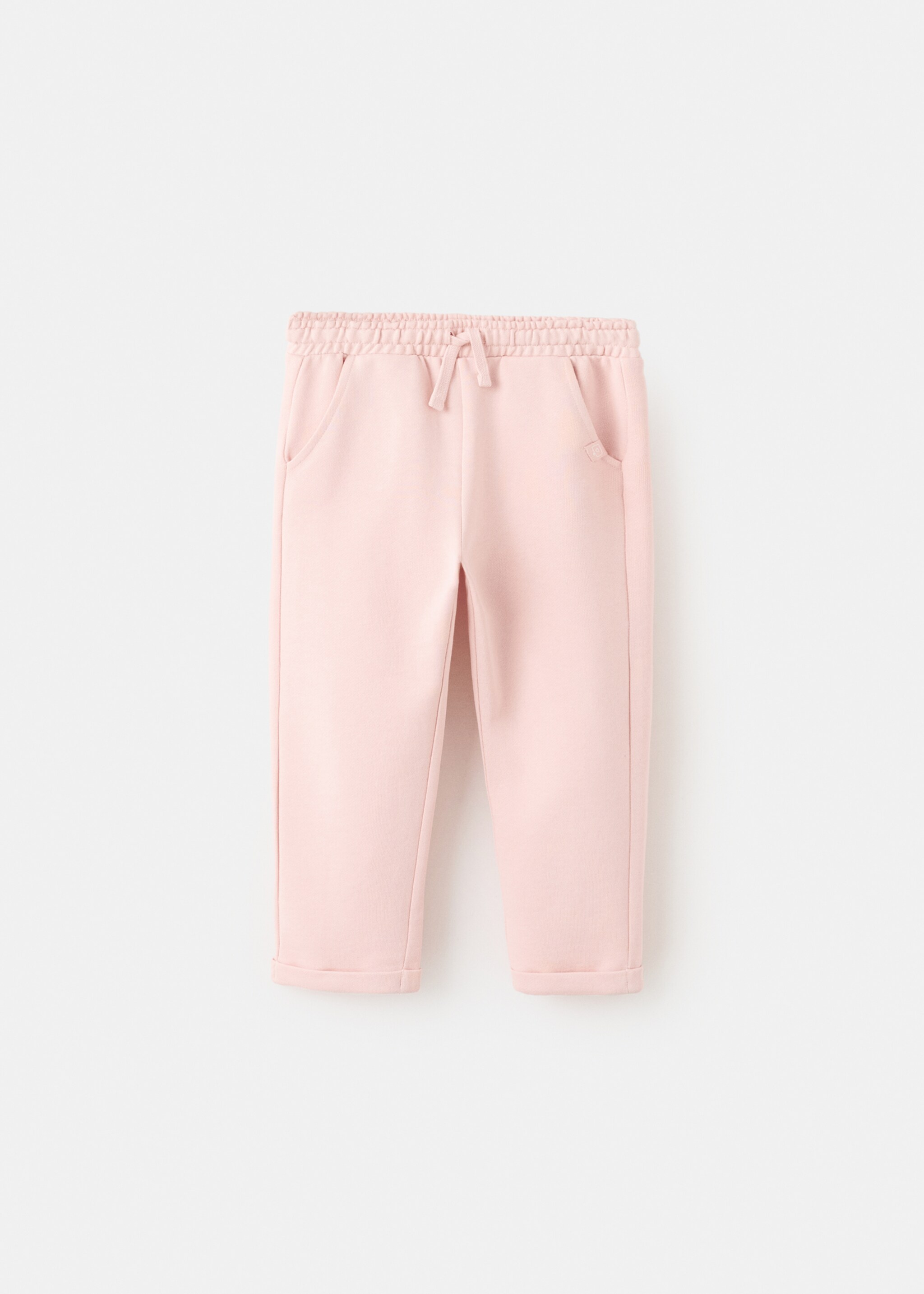 Baumwoll-Jogger Pants mit Kordelzug - Artikel ohne Model, Rosa. Ref: 27071268-00.