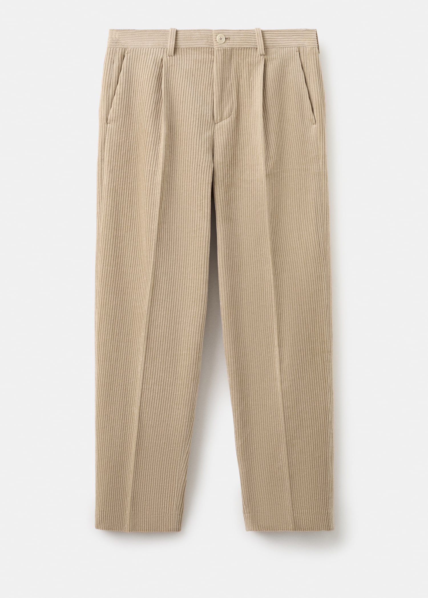 Corduroy regular-fit trousers - Article without model