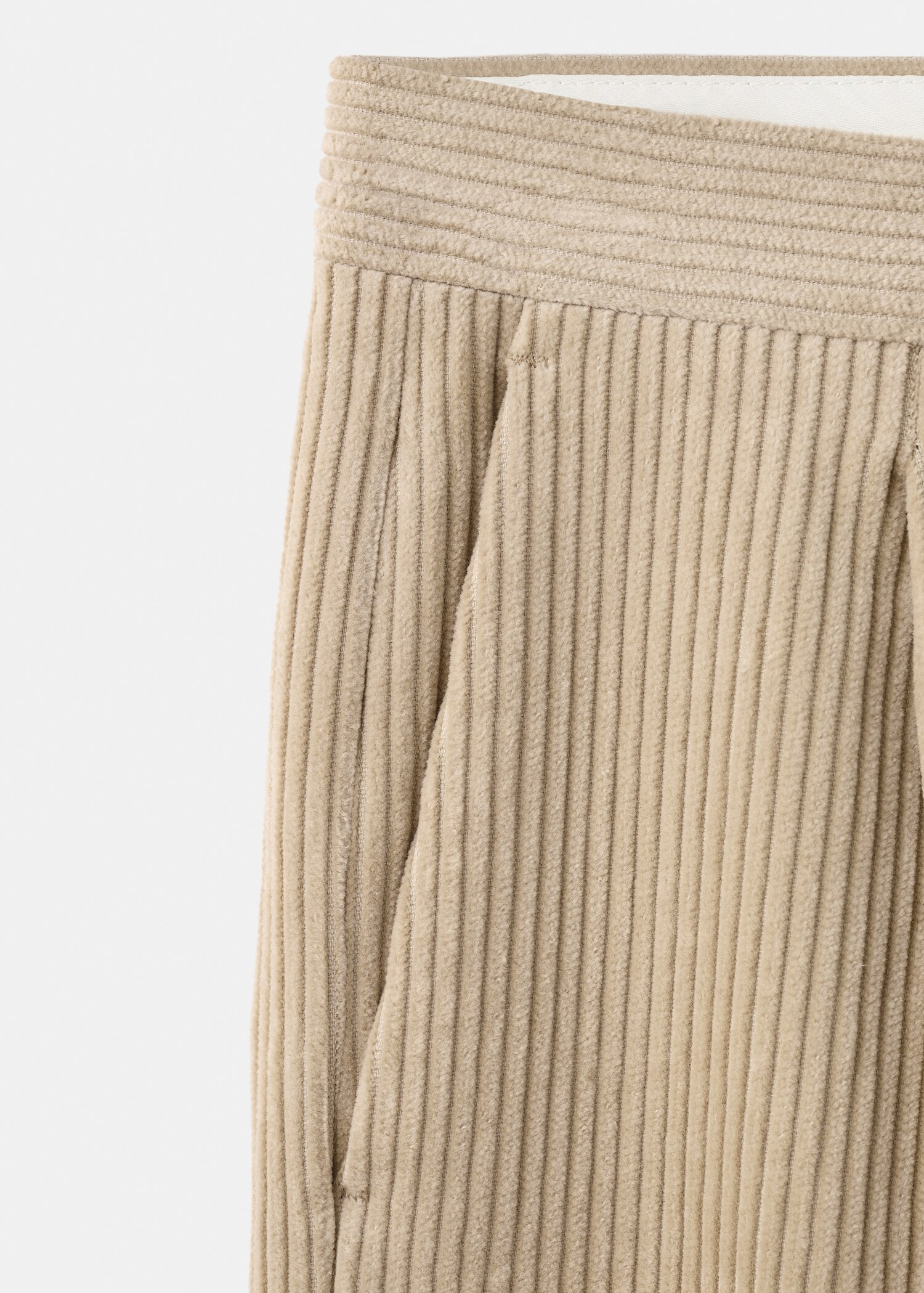 Corduroy regular-fit trousers - Details of the article 0
