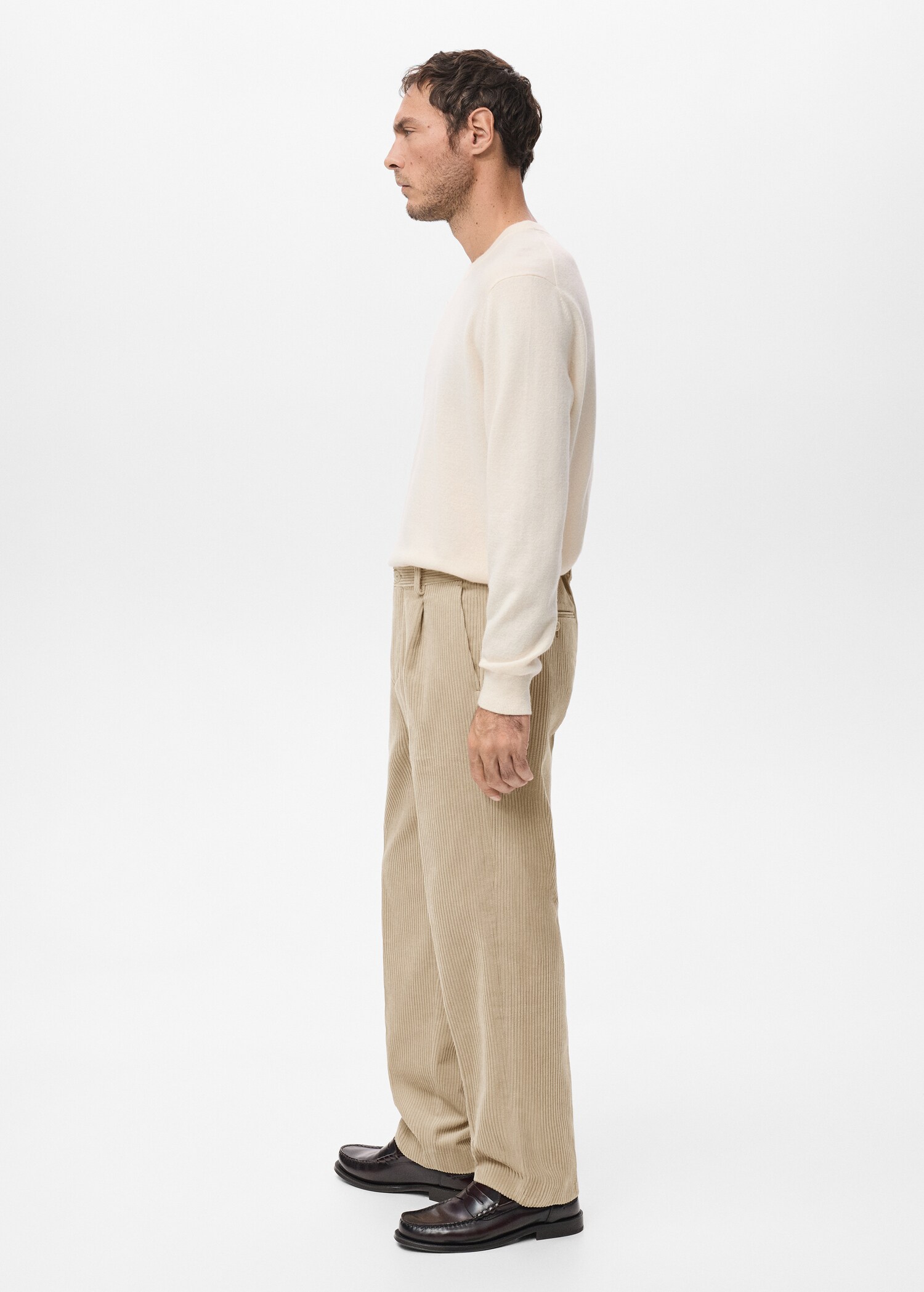 Corduroy regular-fit trousers - Details of the article 6