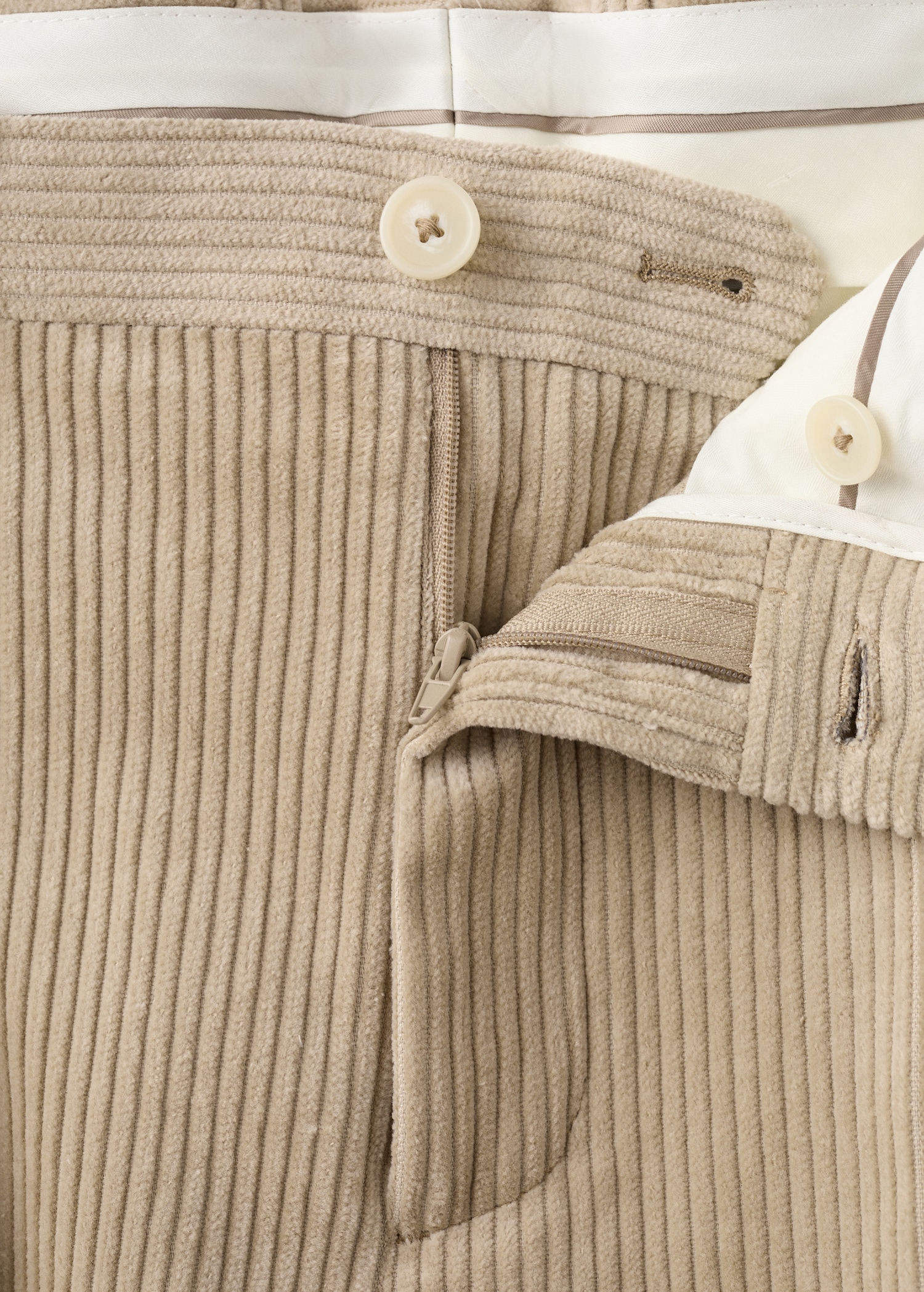 Corduroy regular-fit trousers - Details of the article 8