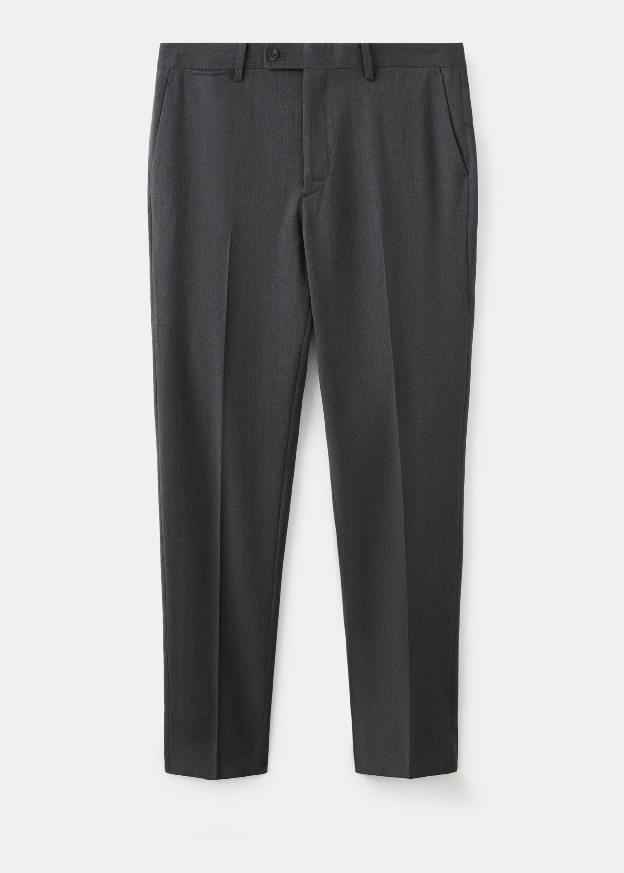 Turin 100% virgin wool suit trousers - Article without model, Grey. Ref: 27071272-00.