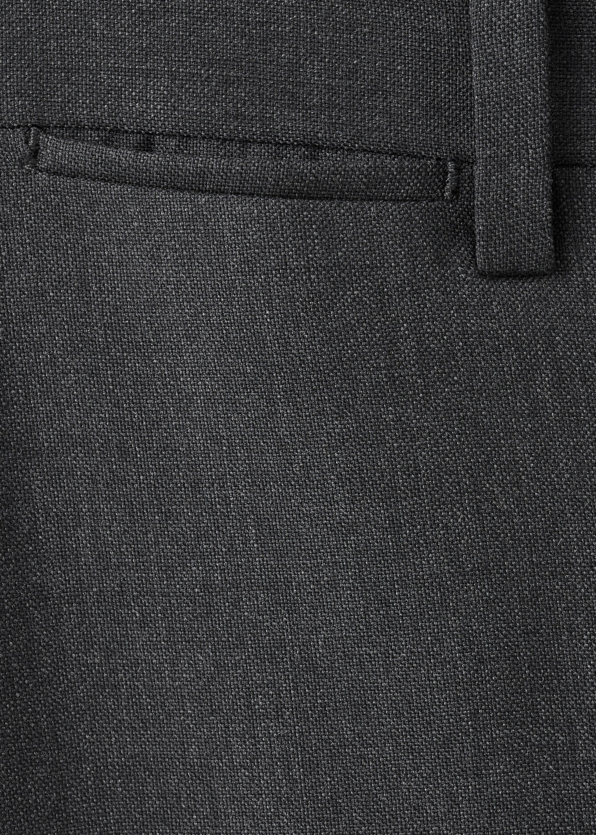 Turin 100% virgin wool suit trousers - Details of the article 0, Grey. Ref: 27071272-00.