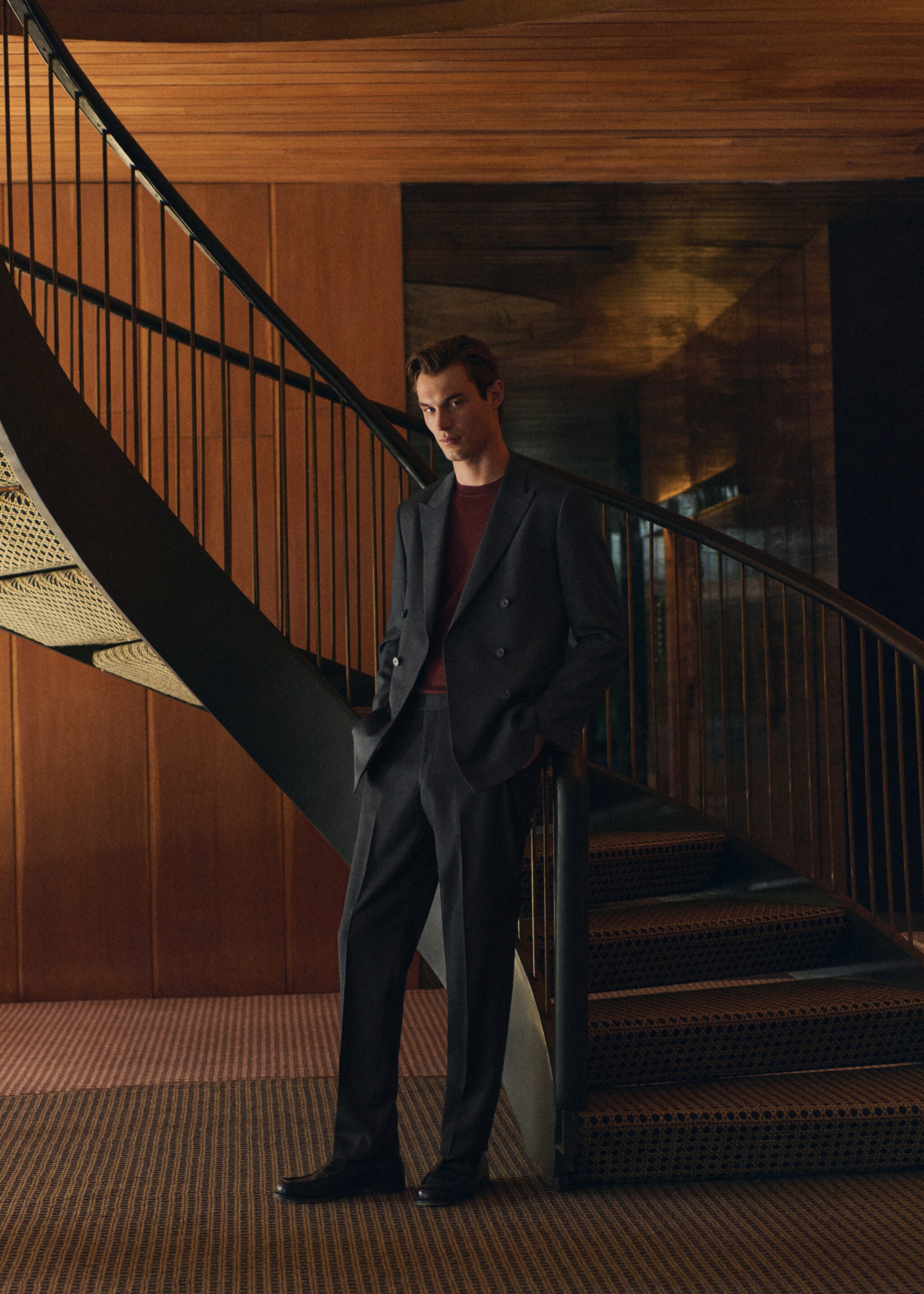 Pantalon costume Turin 100 % laine vierge - Détail de l'article 5, Gris. Ref: 27071272-00.