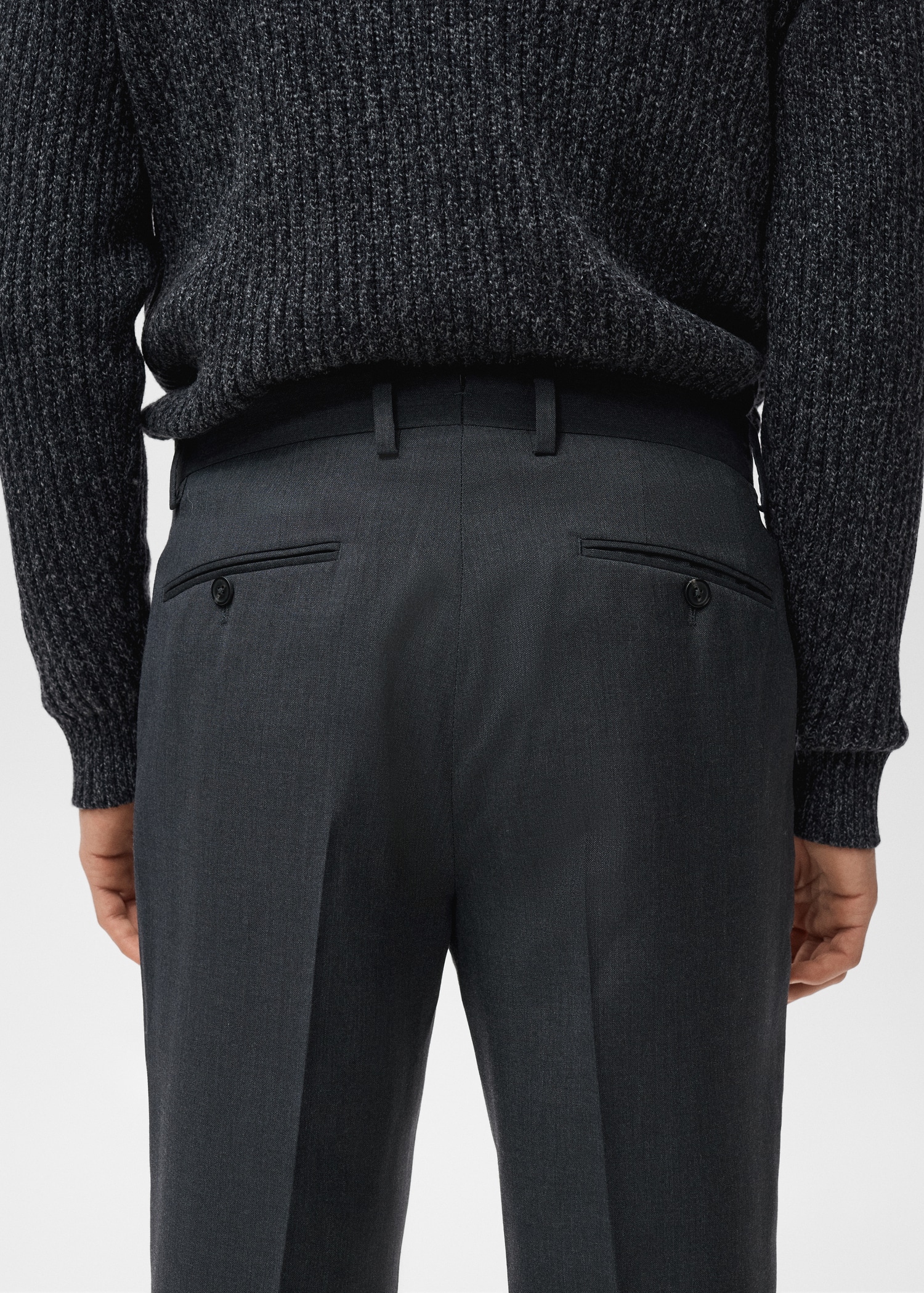 Turin 100% virgin wool suit trousers - Details of the article 6