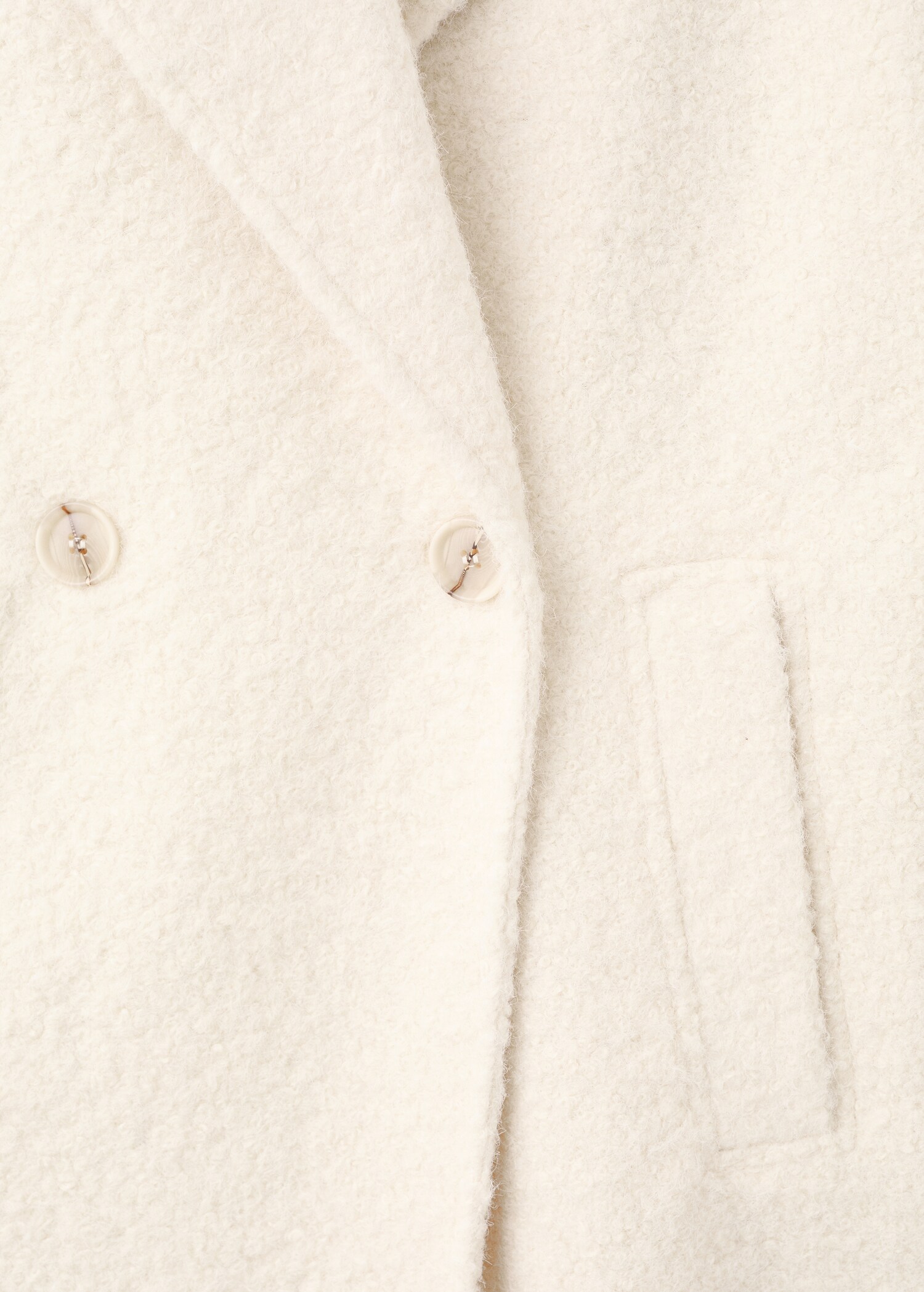 Lapels bouclé coat - Details of the article 0