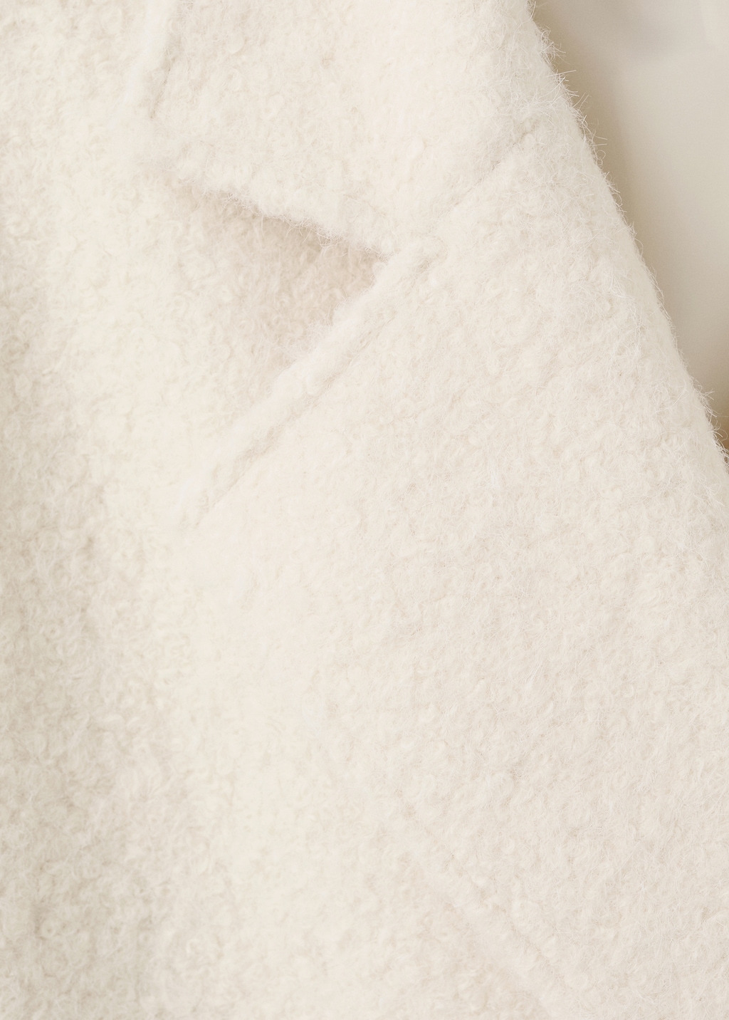 Mango Lapels bouclé coat