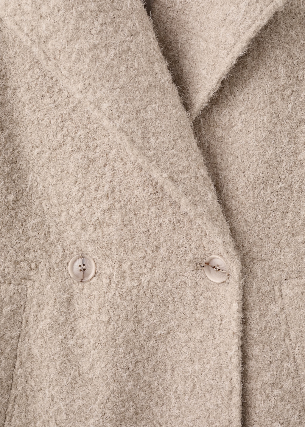 Lapels bouclé coat
