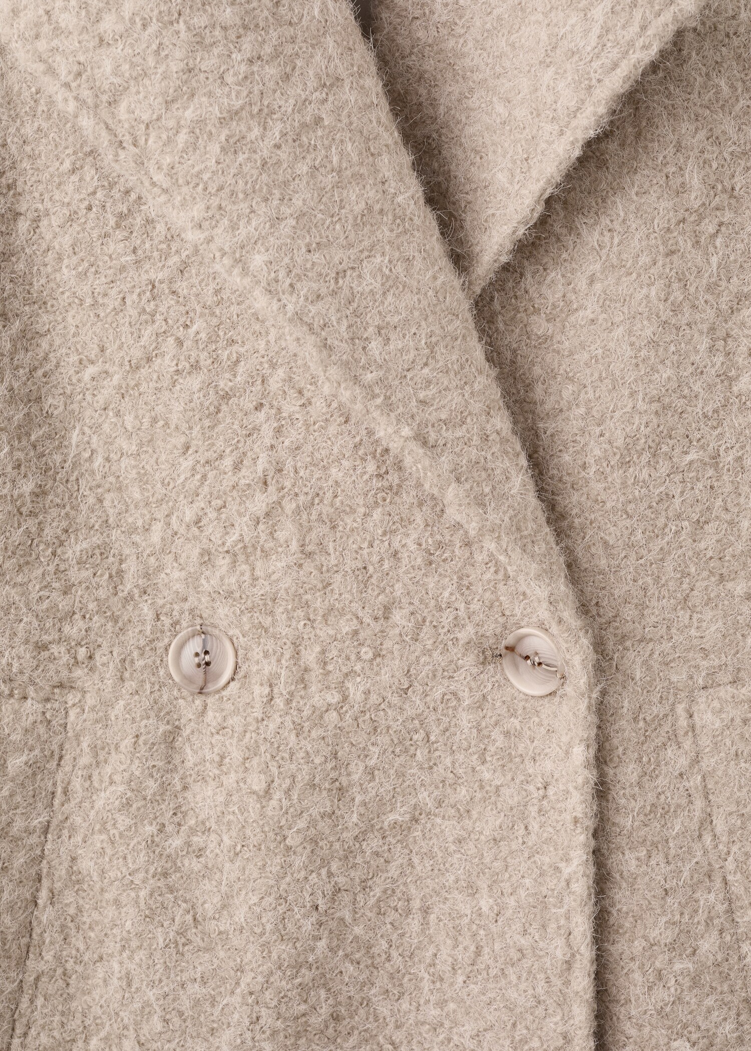 Lapels bouclé coat - Details of the article 0