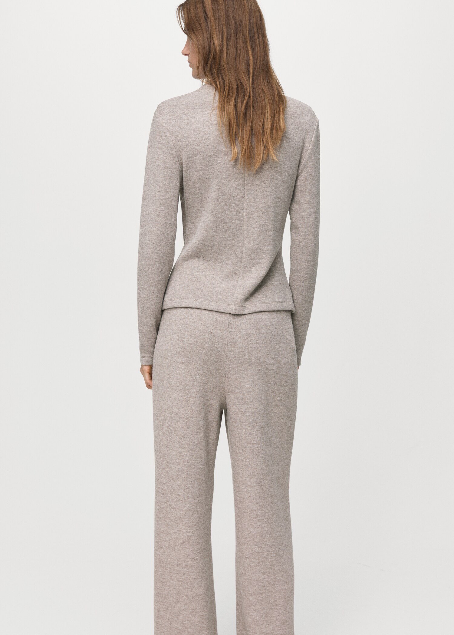 Sweat-shirt en maille fine col perkins - Verso de l’article