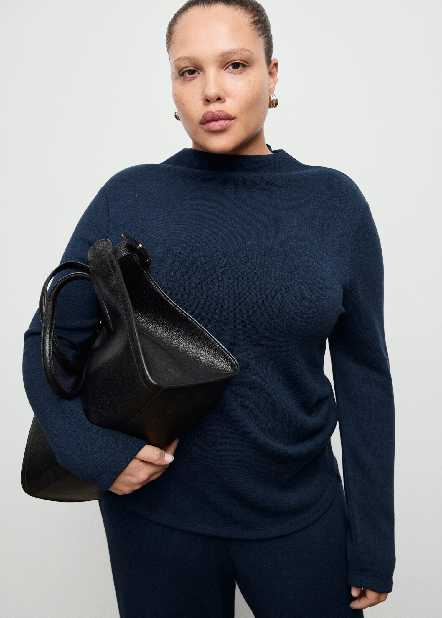 Sweat-shirt en maille fine col perkins - Détail de l'article 5