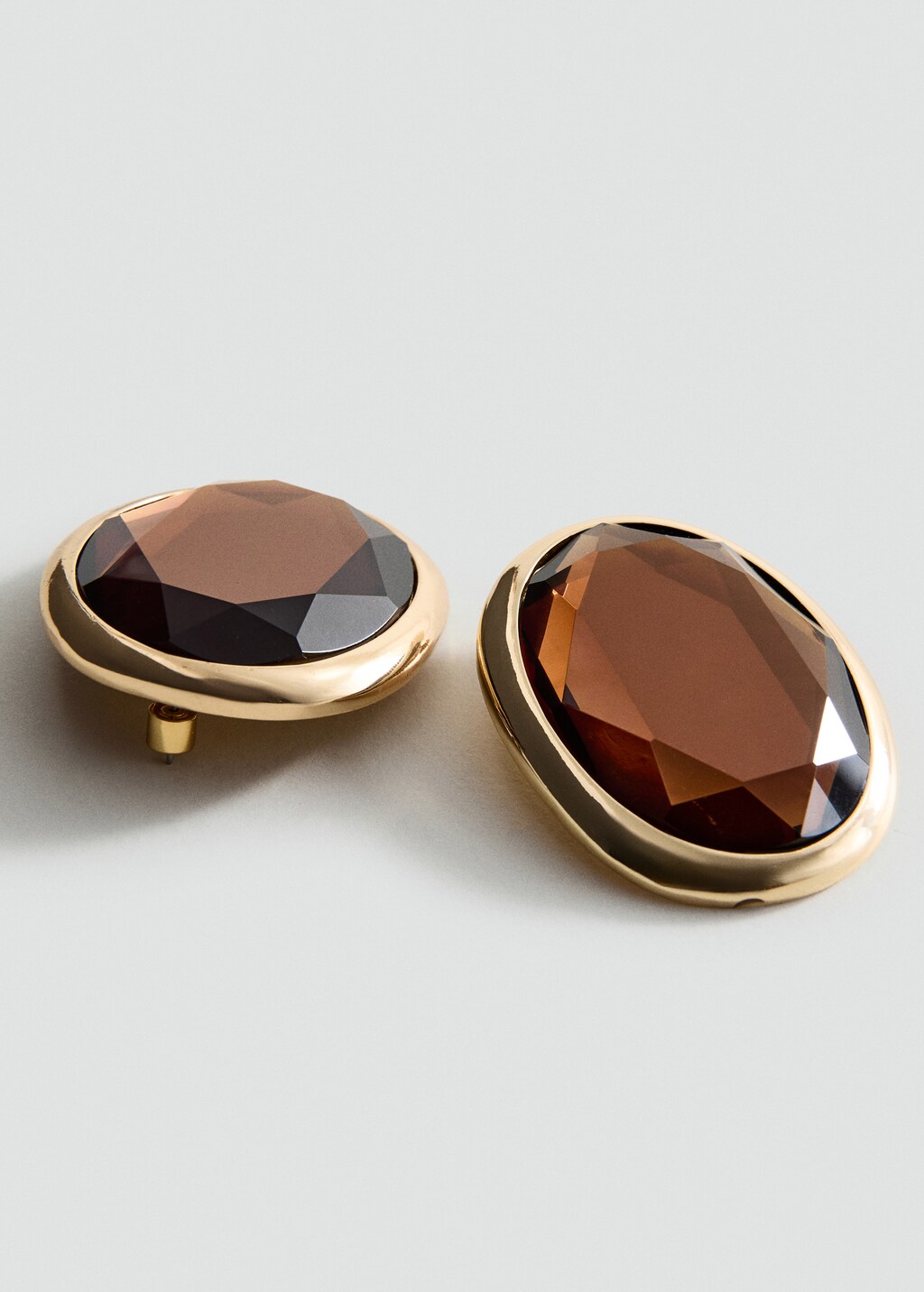 Oval resin earrings - image 3