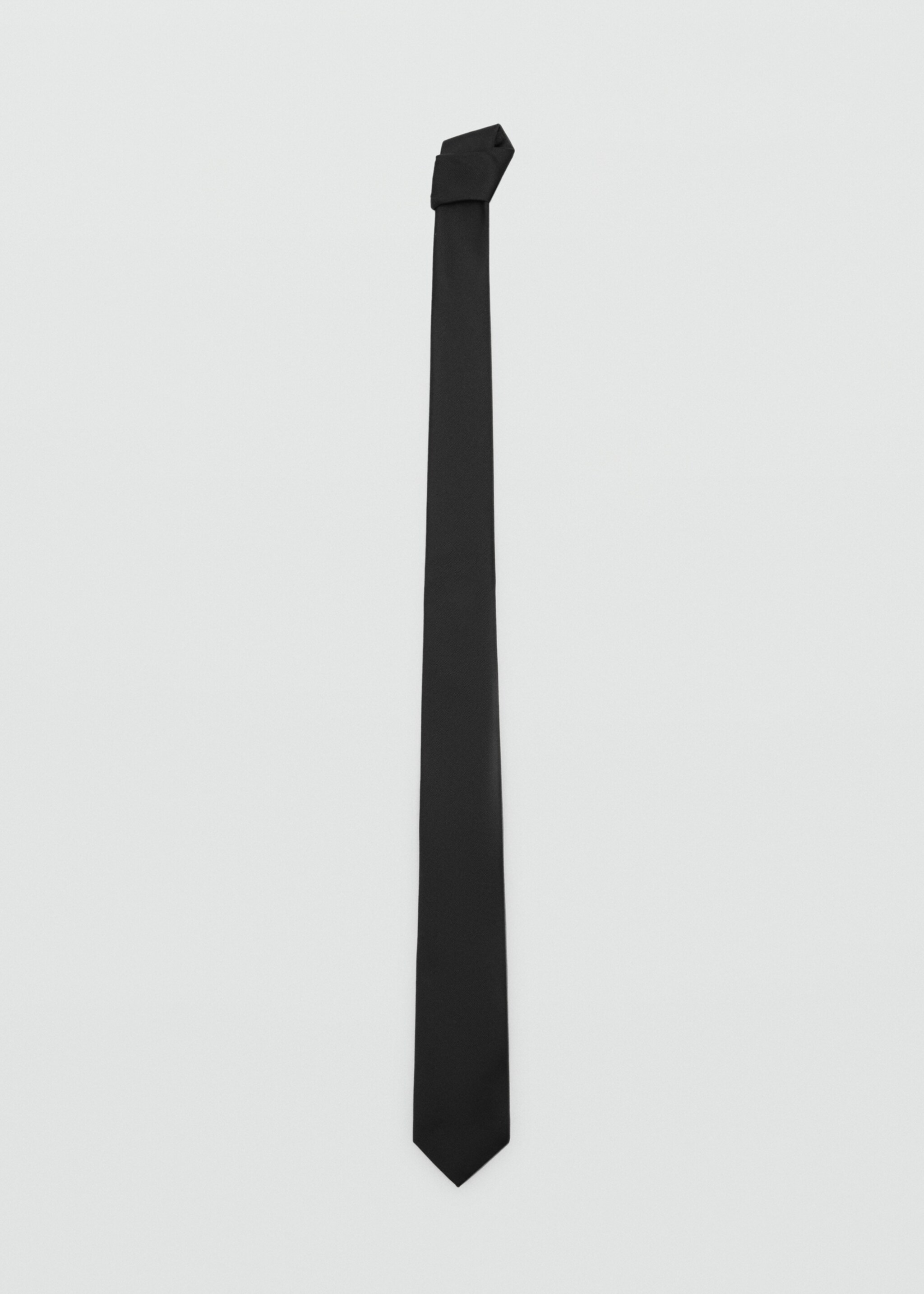 Cravate unie microstructure - Article sans modèle, Noir. Ref: 27071276-00.