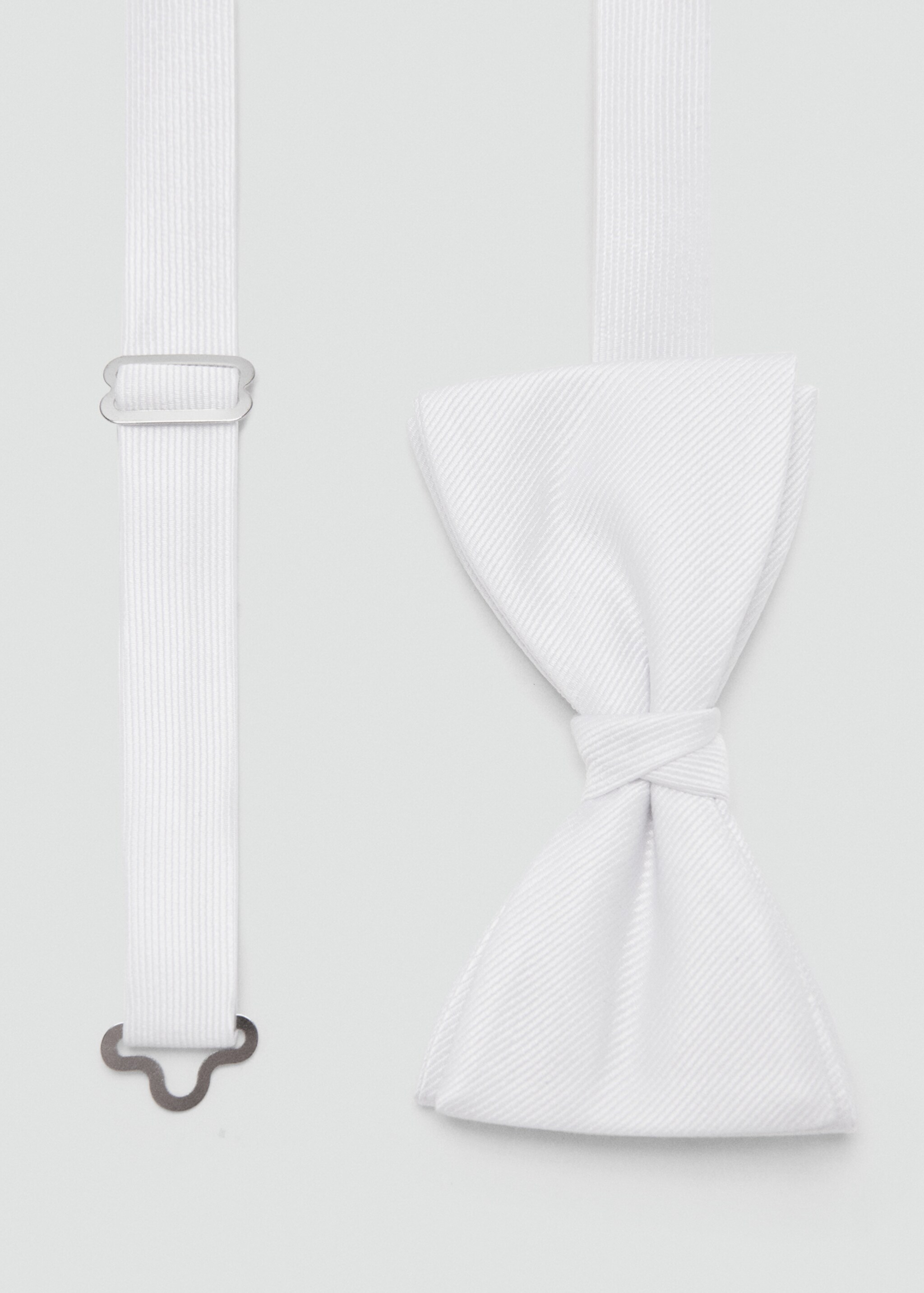 Pajarita clásica microestructura - Plano medio, Blanco. Ref: 27071277-00.