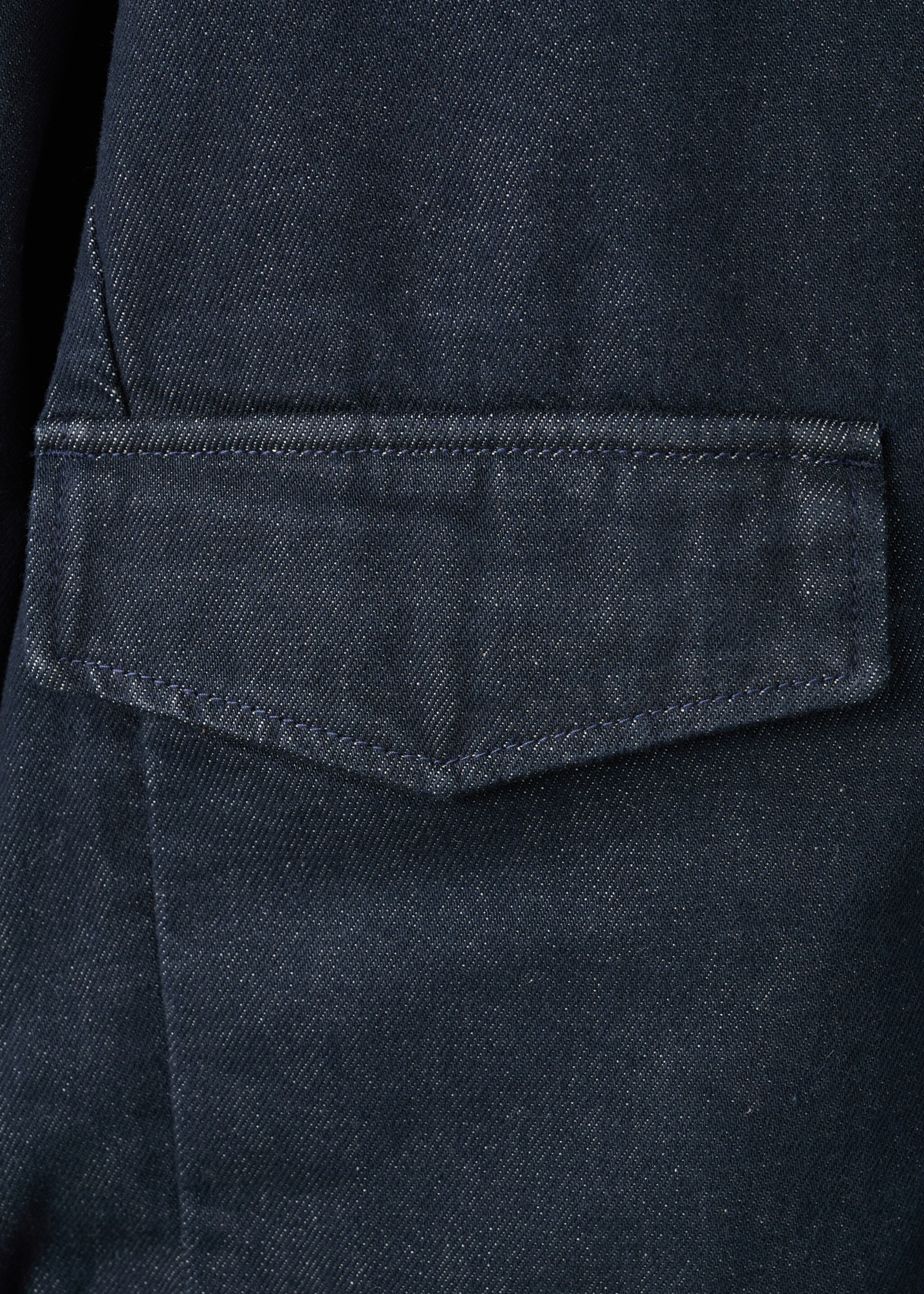 Veste en denim col fourrure - Détail de l'article 0, Bleu. Ref: 27071278-00.