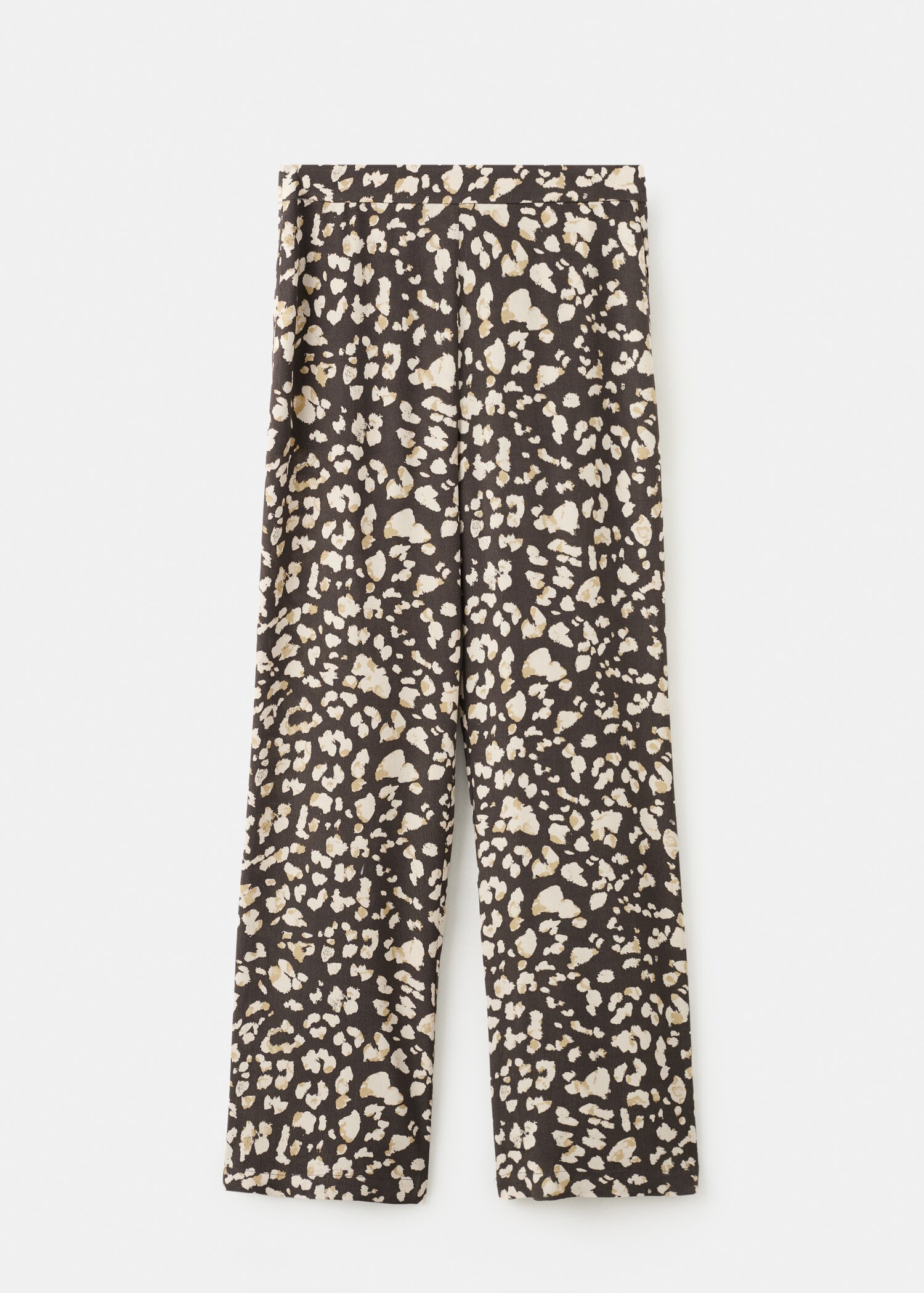 Elastic waist printed trousers - Article without model