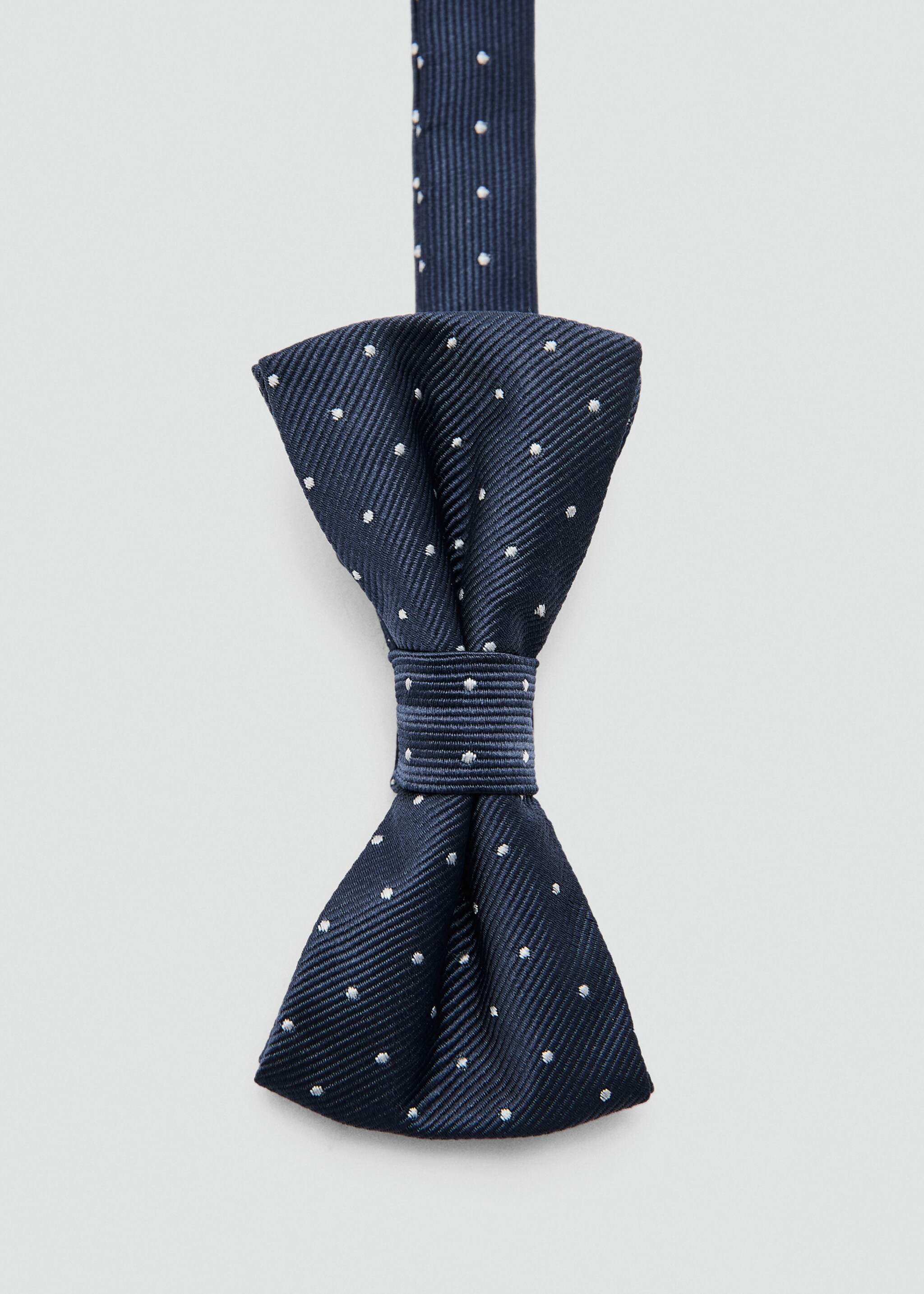 Polka-dots bow tie - Medium plane, Navy. Ref: 27071284-00.