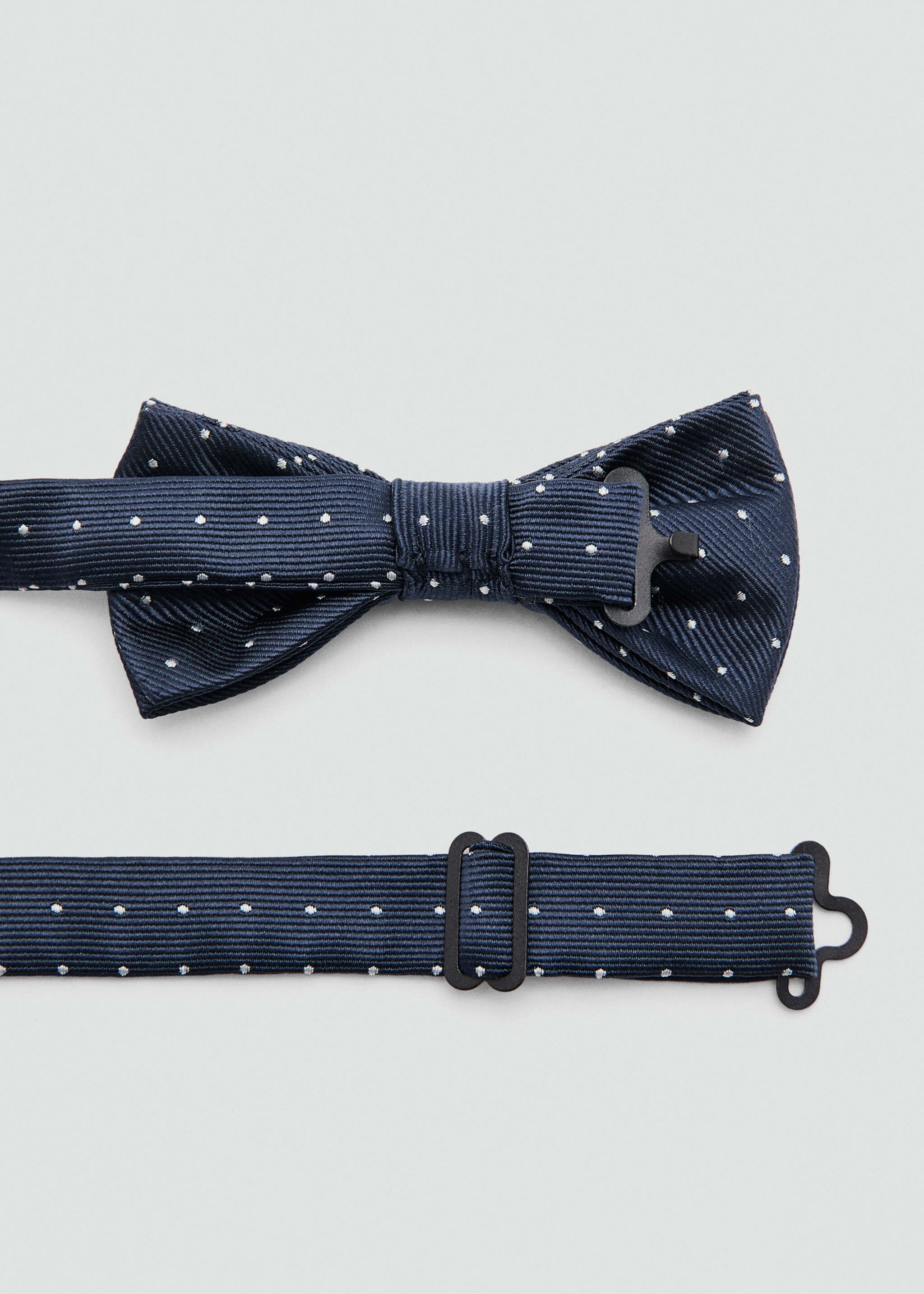 Polka-dots bow tie - Details of the article 1, Navy. Ref: 27071284-00.