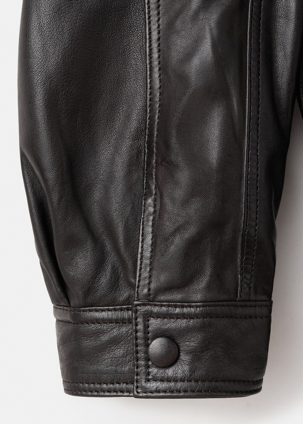 Mango Oversized leather jacket