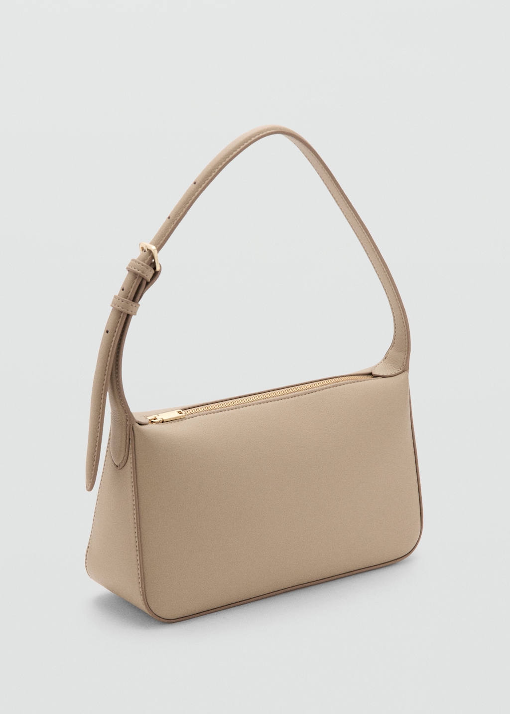 Faux-leather shoulder bag