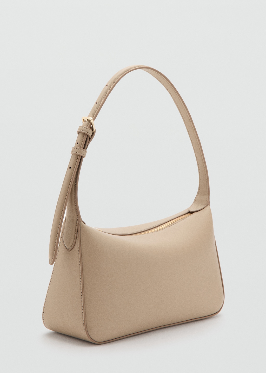 Faux-leather shoulder bag