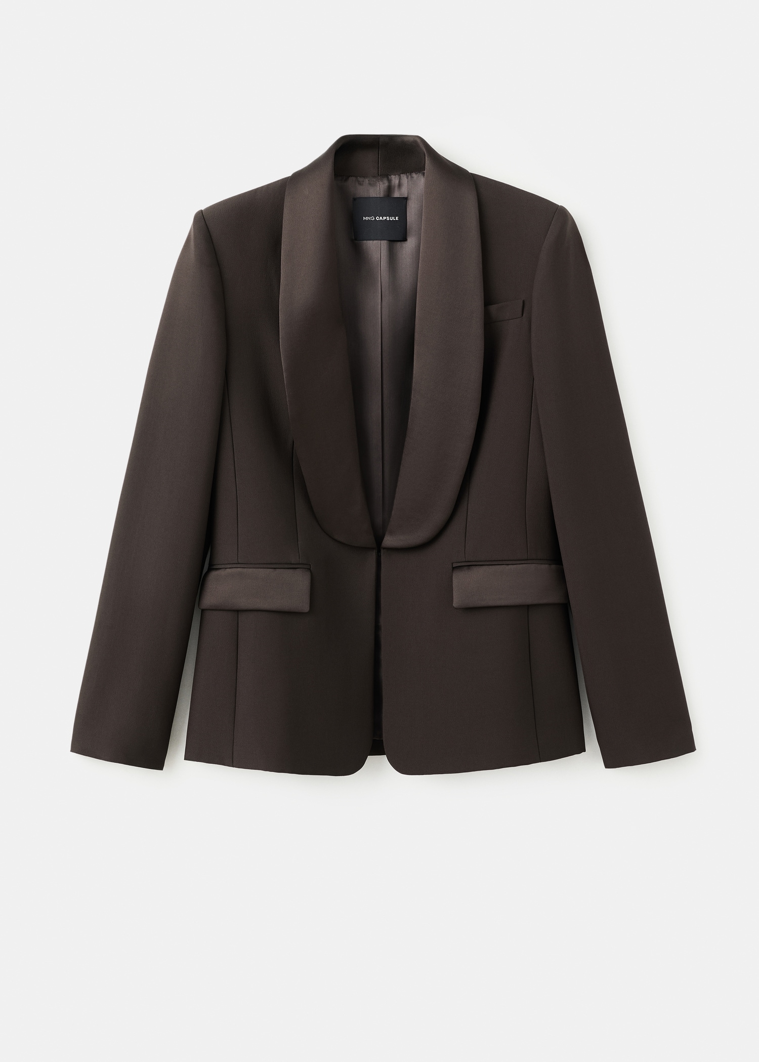 Blazer met satijnen revers - Artikel zonder model