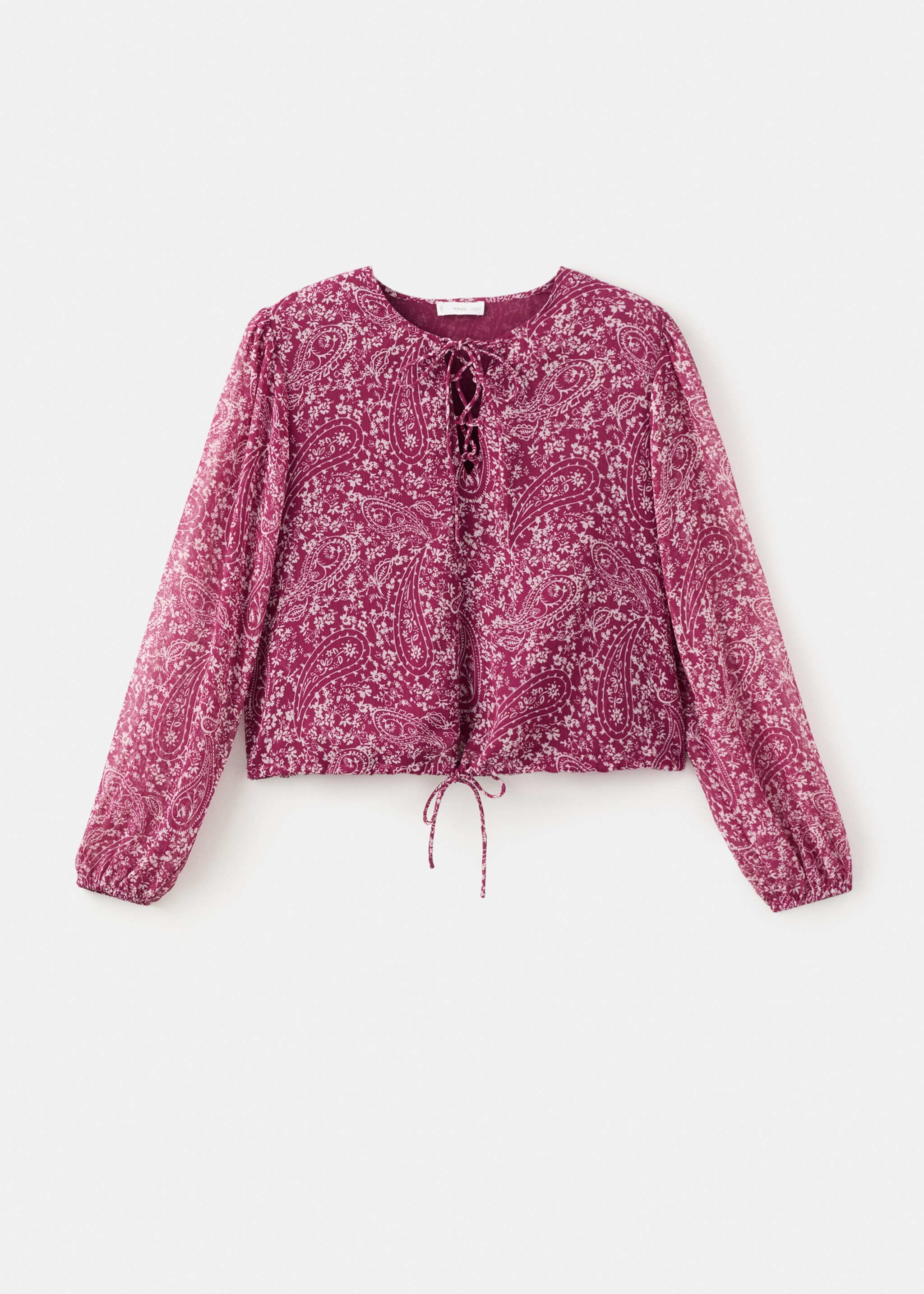 Paisley print blouse - Article without model, Maroon. Ref: 27071288-00.