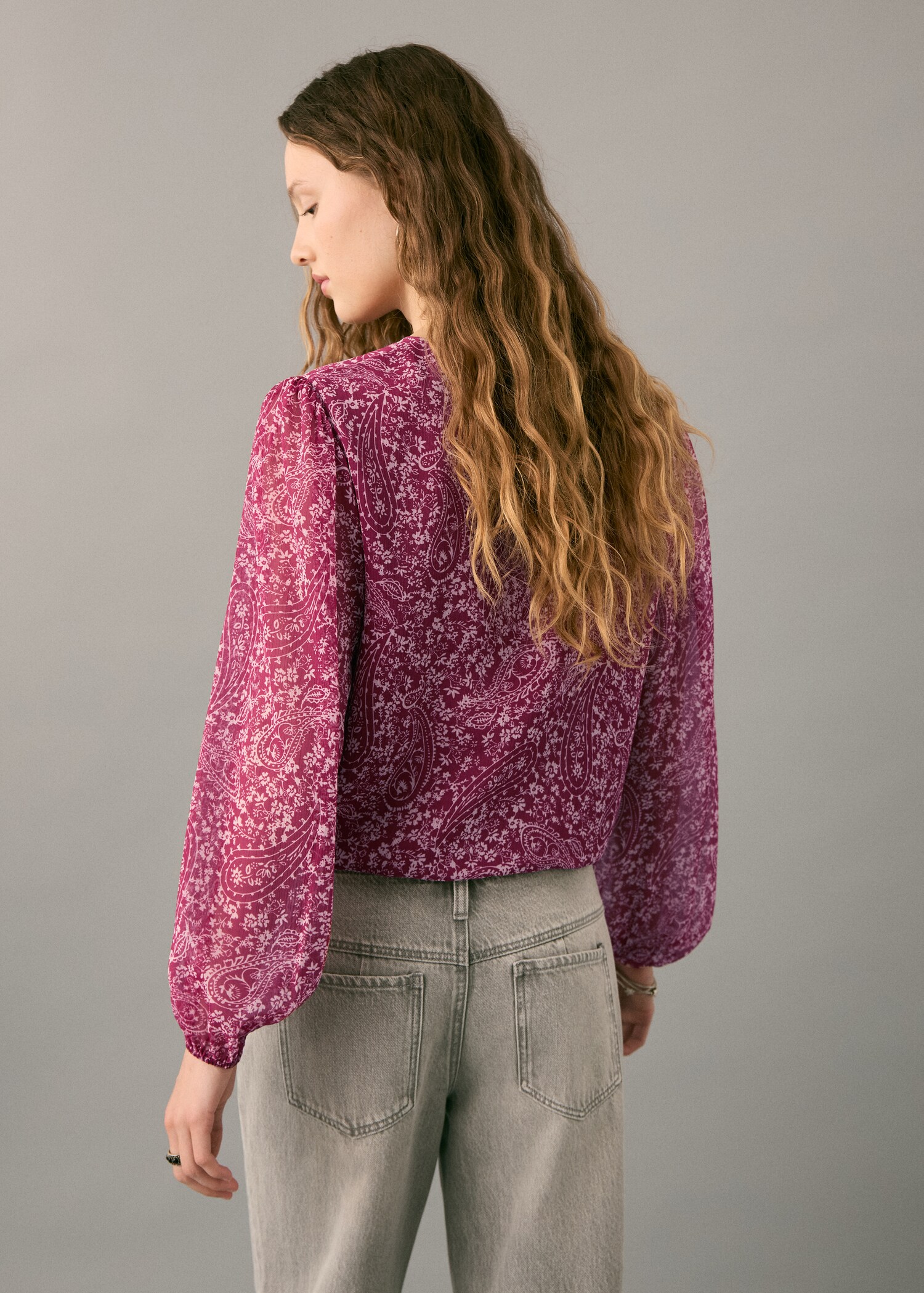 Paisley print blouse - Reverse of the article