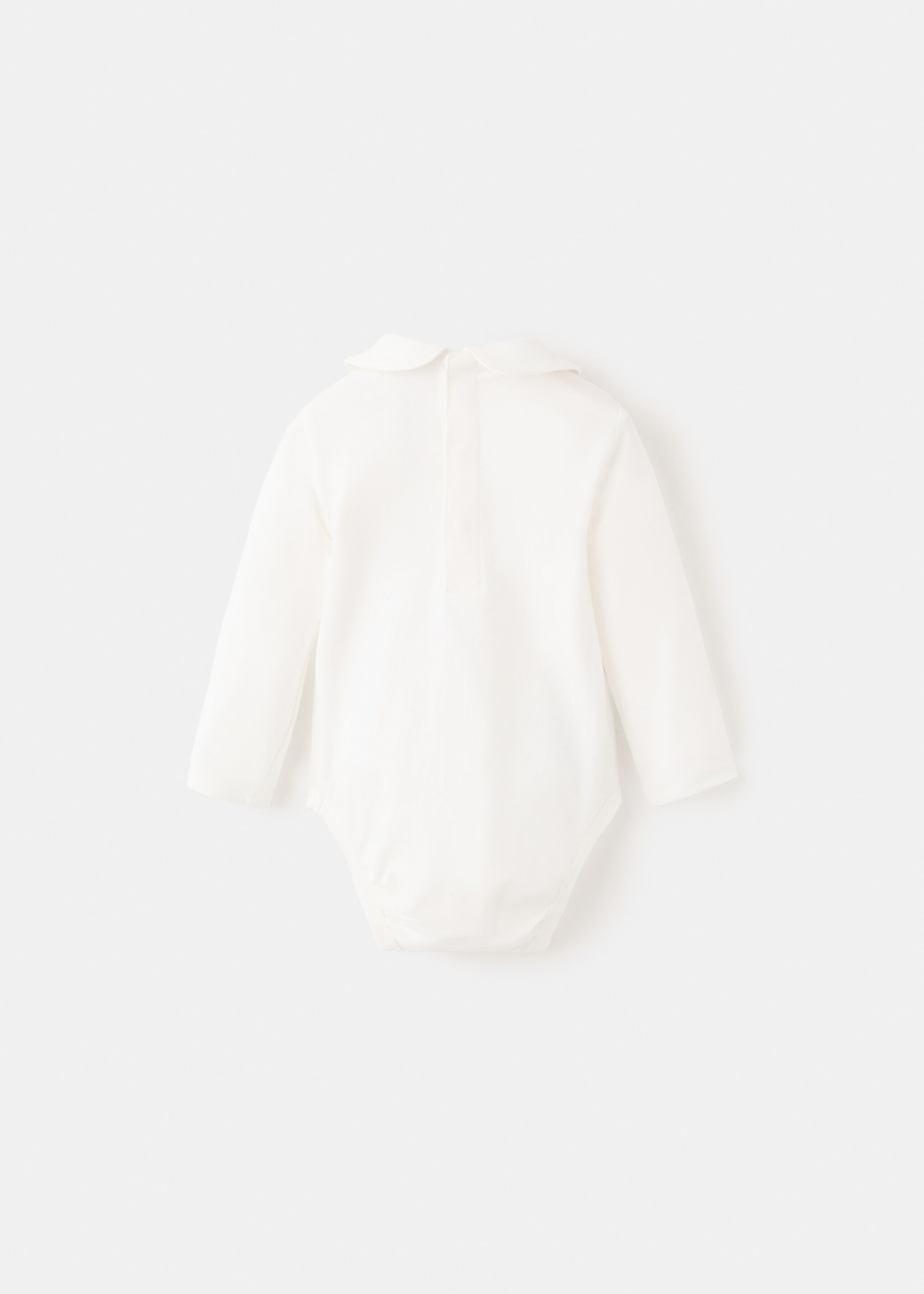 Baby-neck bodysuit - Reverse of the article, Off White. Ref: 27071289-00.