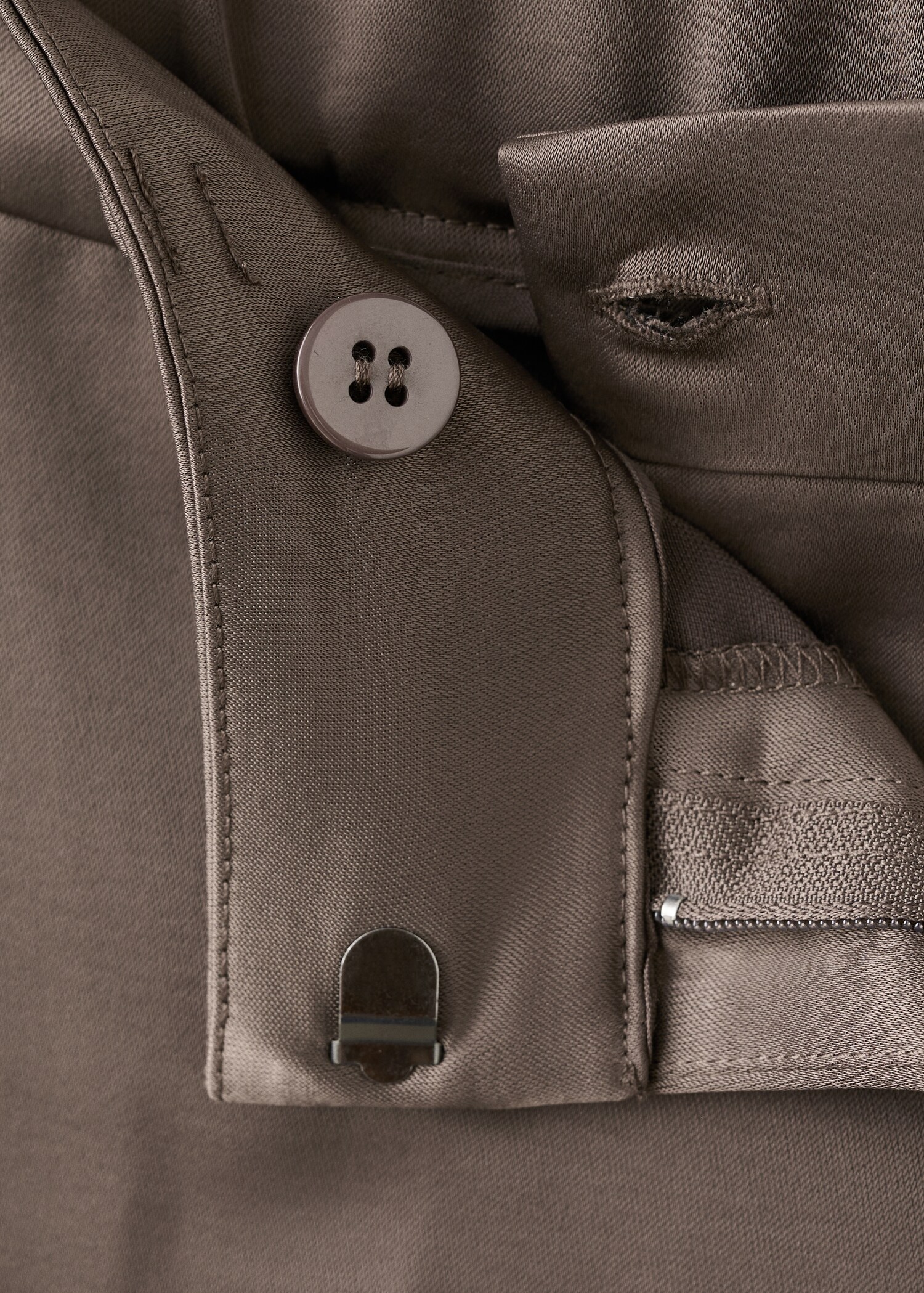 سروال مستقيم من الساتان - تفاصيل المنتج 8